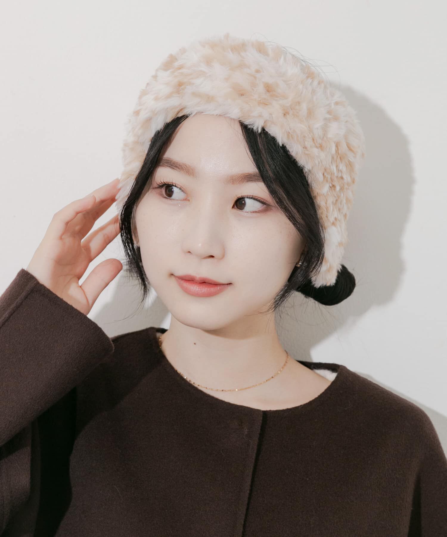 SMELLY「ファーフラップヘアバンド」|ヘアバンド|