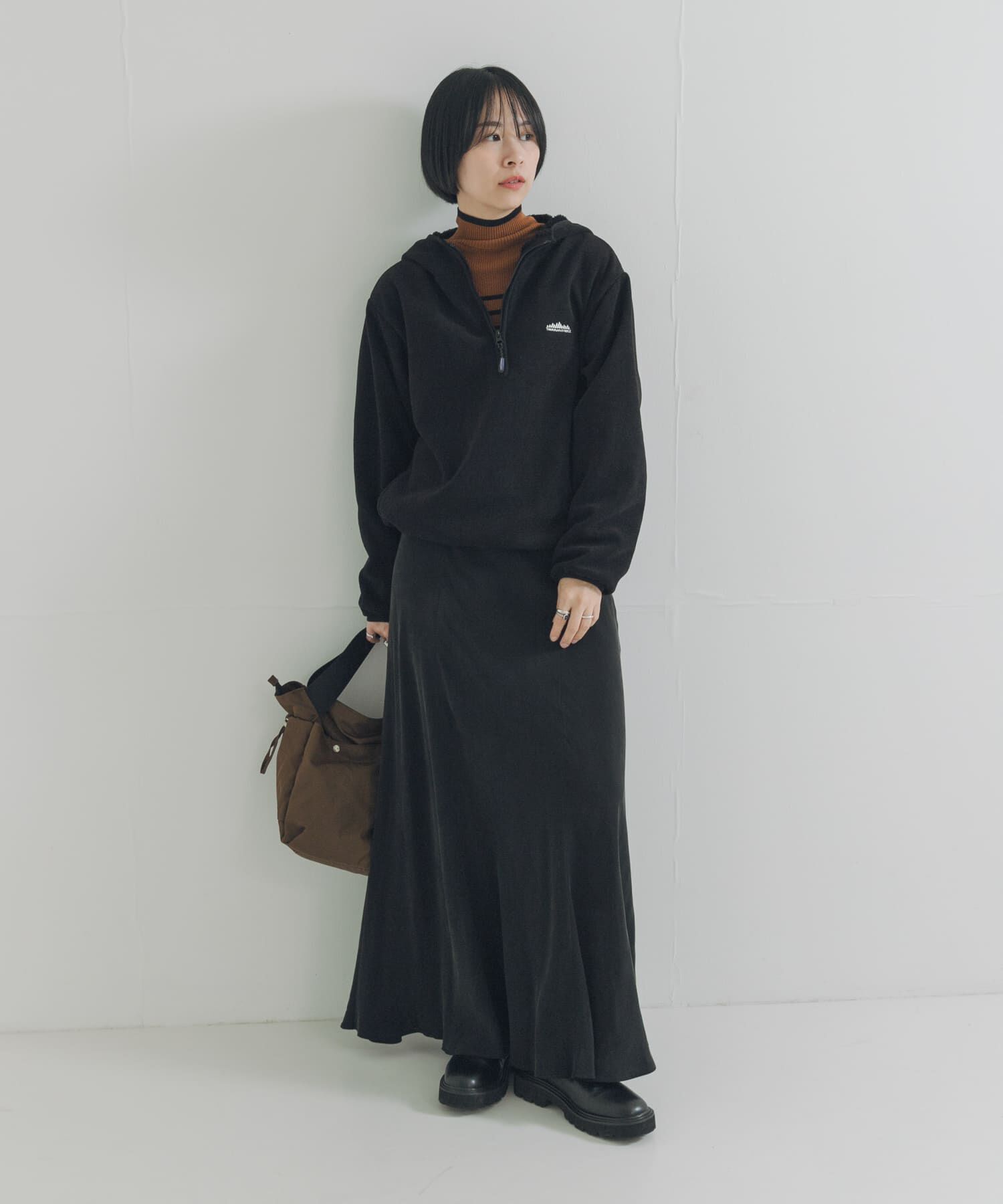 URBAN RESEARCH「『別注』THOUSAND MILE&times;URBAN RESEARCH　KNIT FREECE HF-ZIP HOODIE」|パーカー|