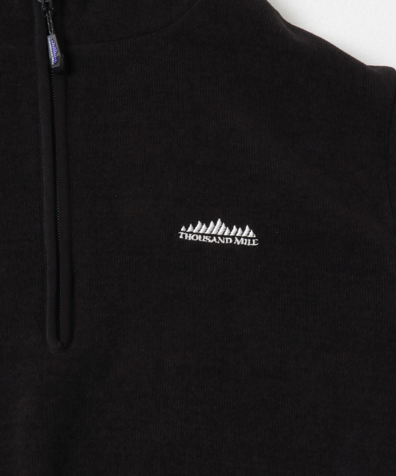 URBAN RESEARCH「『別注』THOUSAND MILE&times;URBAN RESEARCH　KNIT FREECE HF-ZIP HOODIE」|パーカー|