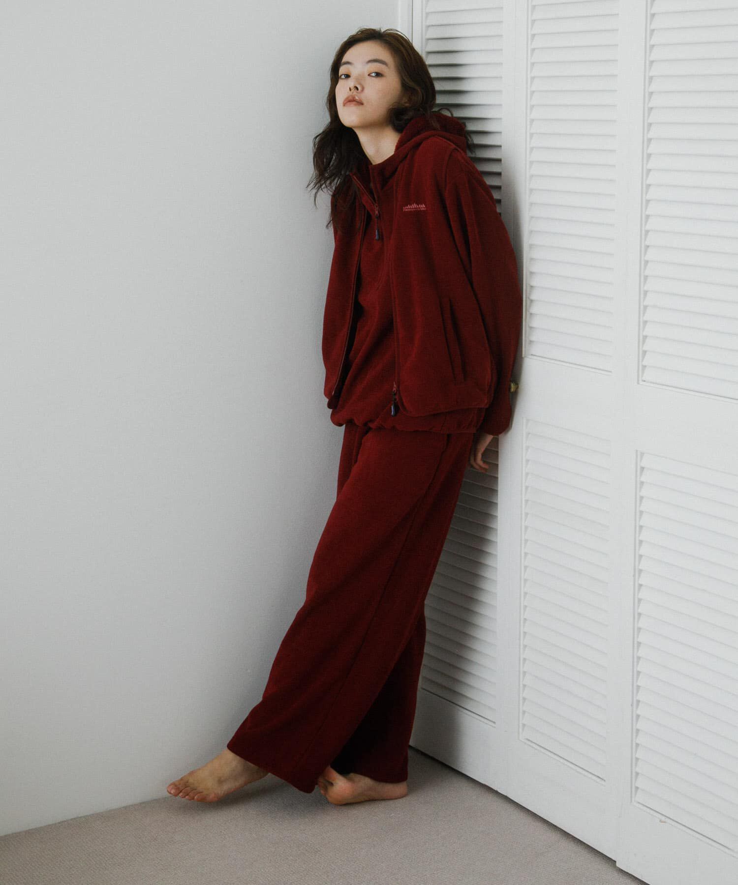 URBAN RESEARCH「『別注』THOUSAND MILE&times;URBAN RESEARCH　KNIT FREECE HF-ZIP HOODIE」|パーカー|