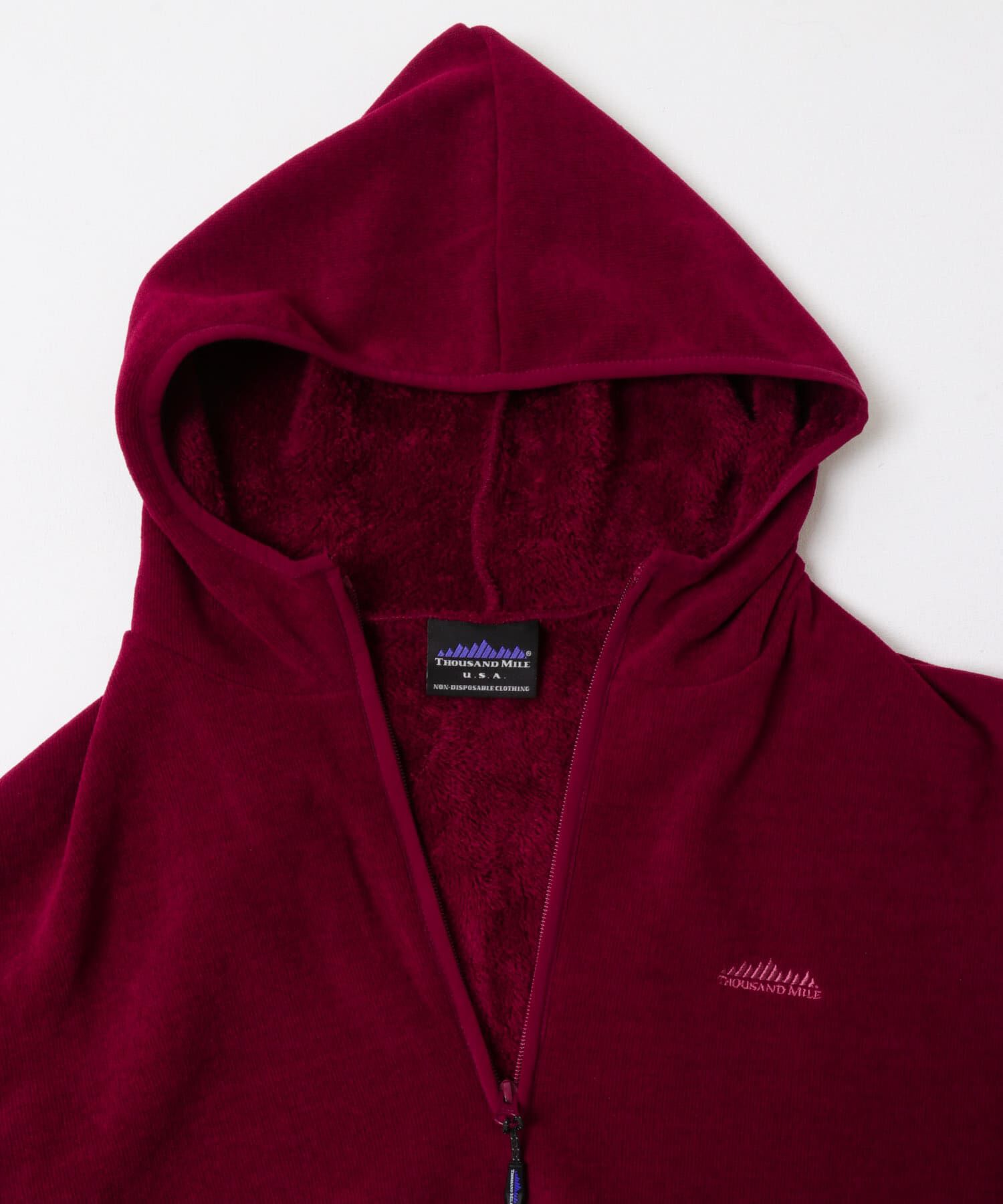 URBAN RESEARCH「『別注』THOUSAND MILE&times;URBAN RESEARCH　KNIT FREECE HF-ZIP HOODIE」|パーカー|