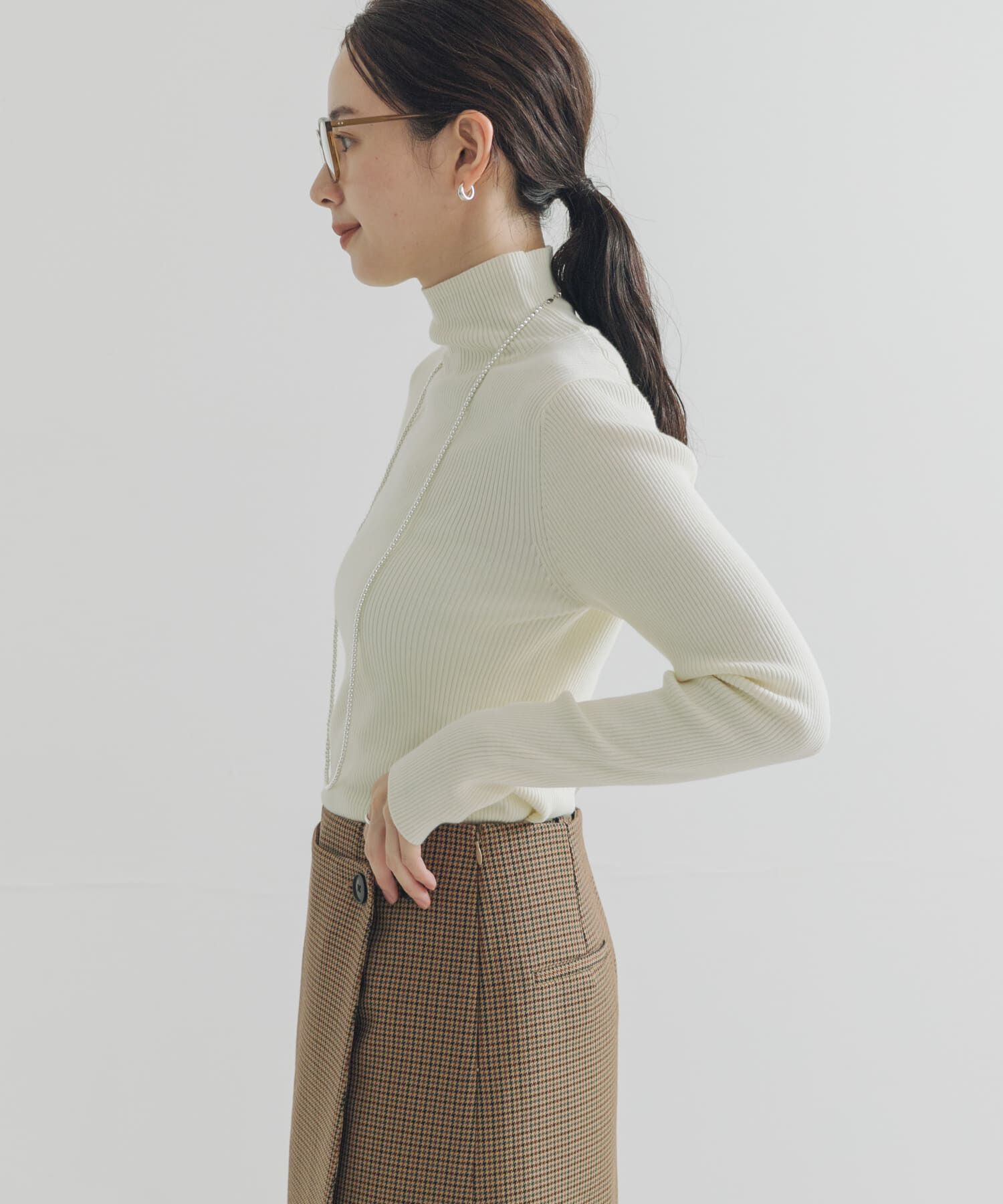 URBAN RESEARCH「『UR TECH』ハイネックリブニット」|ニット・セーター|