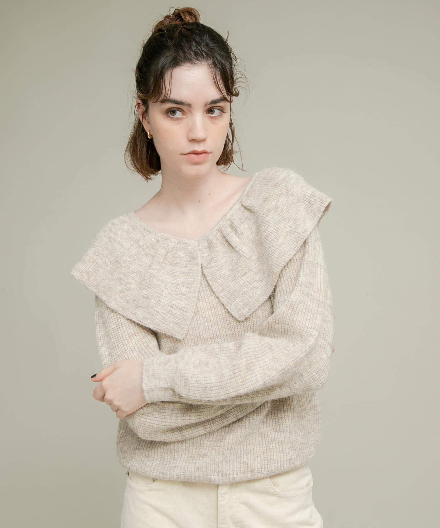 Sonny Label 「『WEB限定』フリルカラーアゼニット」|ニット・セーター|