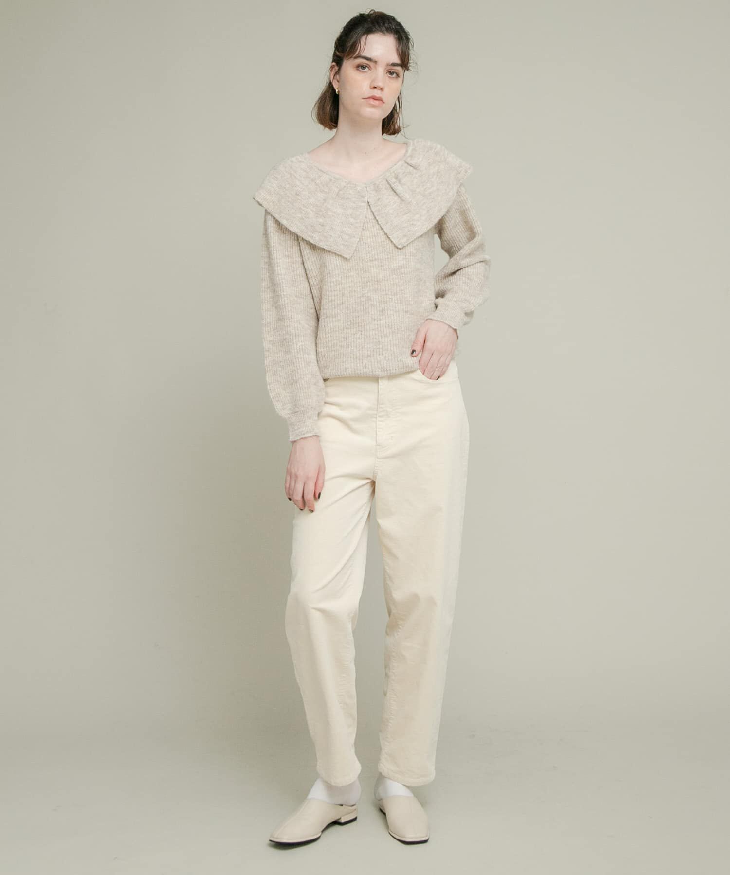 Sonny Label 「『WEB限定』フリルカラーアゼニット」|ニット・セーター|