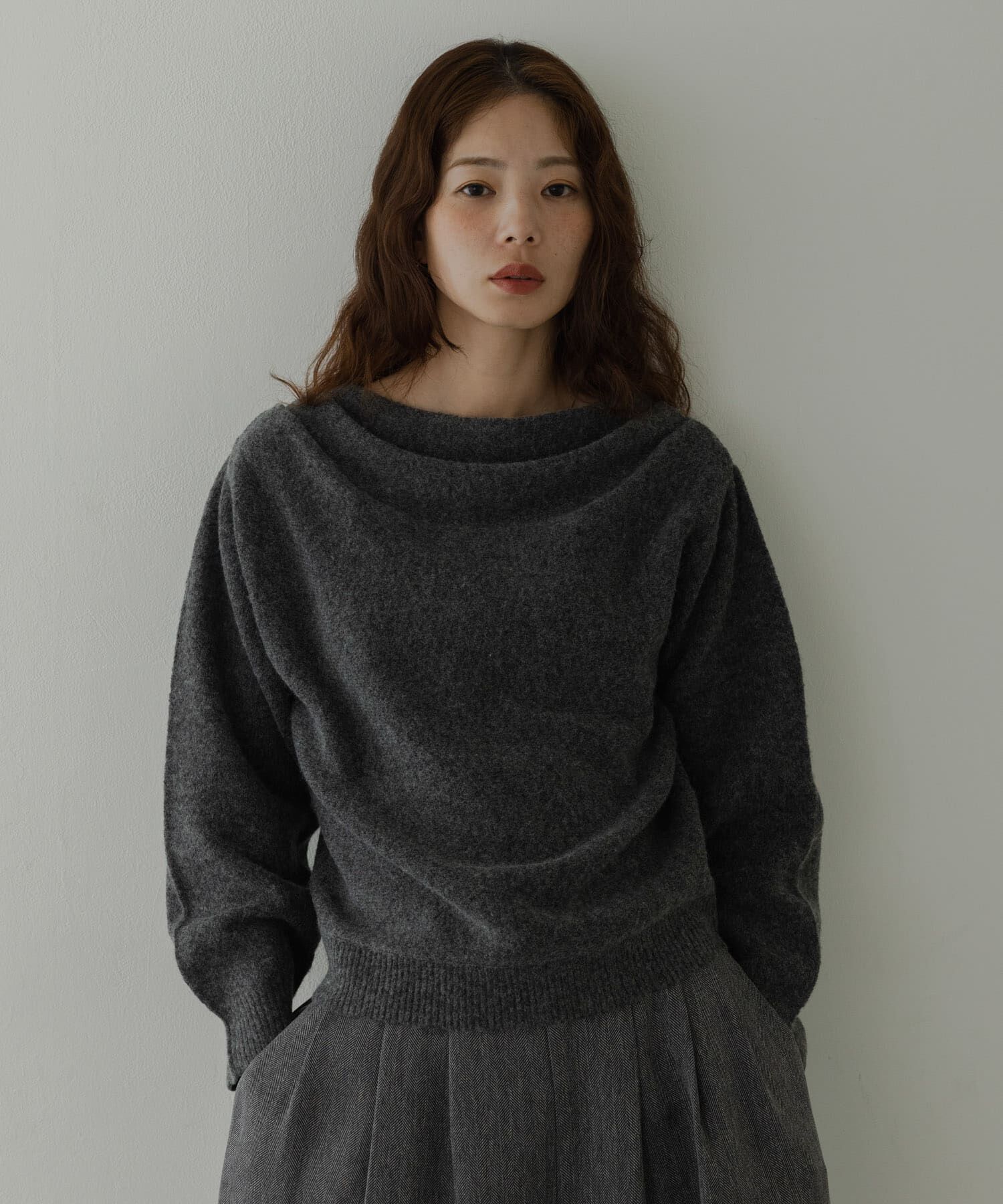 Sonny Label 「『WEB限定』ドレープニットプルオーバー」|ニット・セーター|