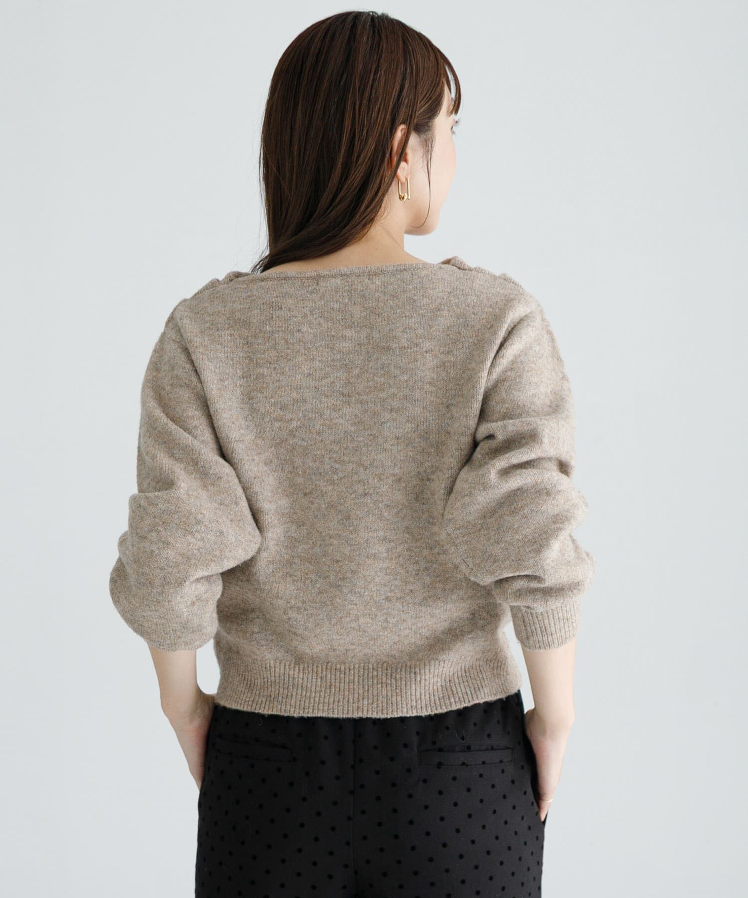 Sonny Label 「『WEB限定』ドレープニットプルオーバー」|ニット・セーター|