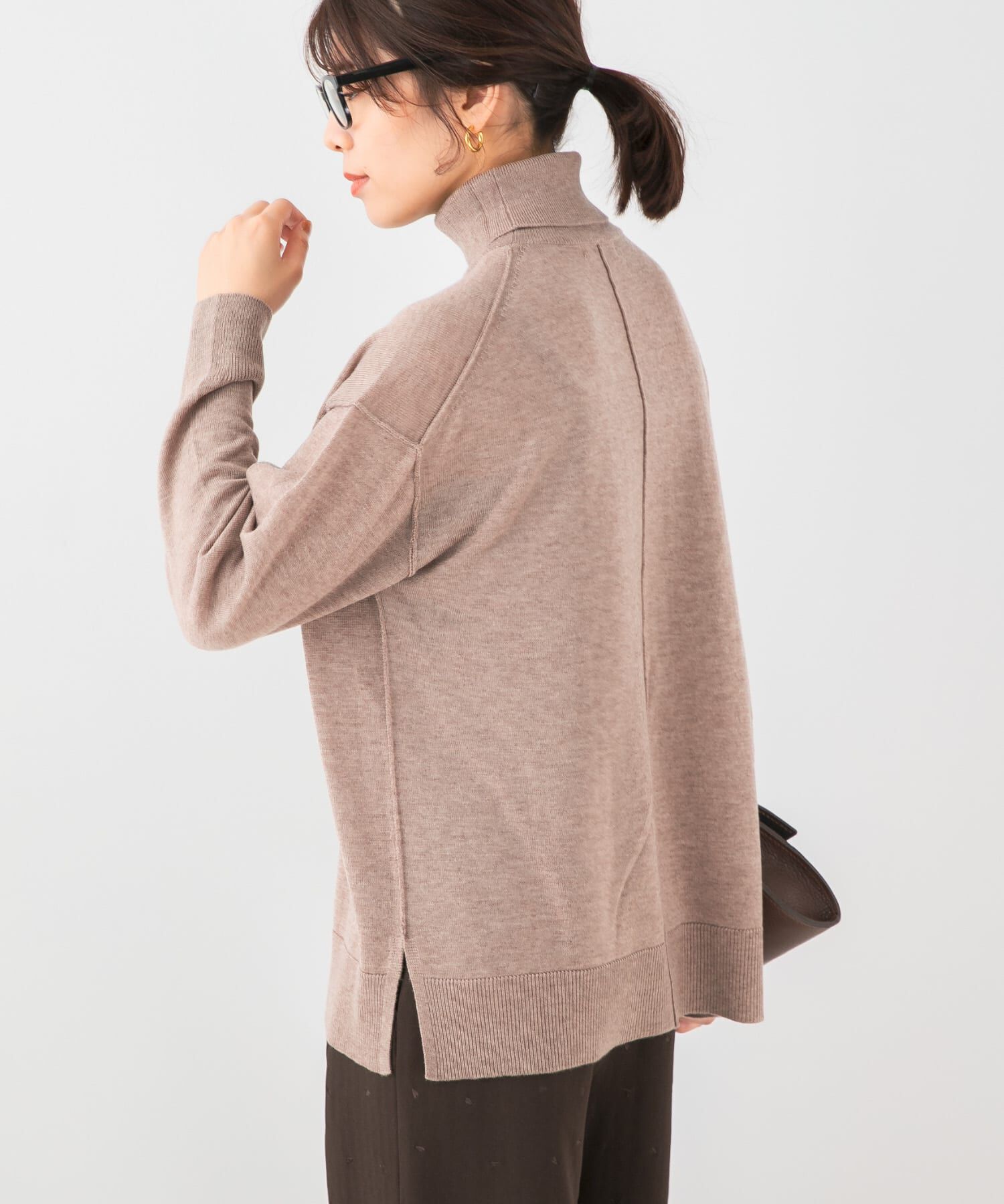 URBAN RESEARCH ROSSO「F by ROSSO　ウォッシャブル抗ピルタートルニット」|ニット・セーター|