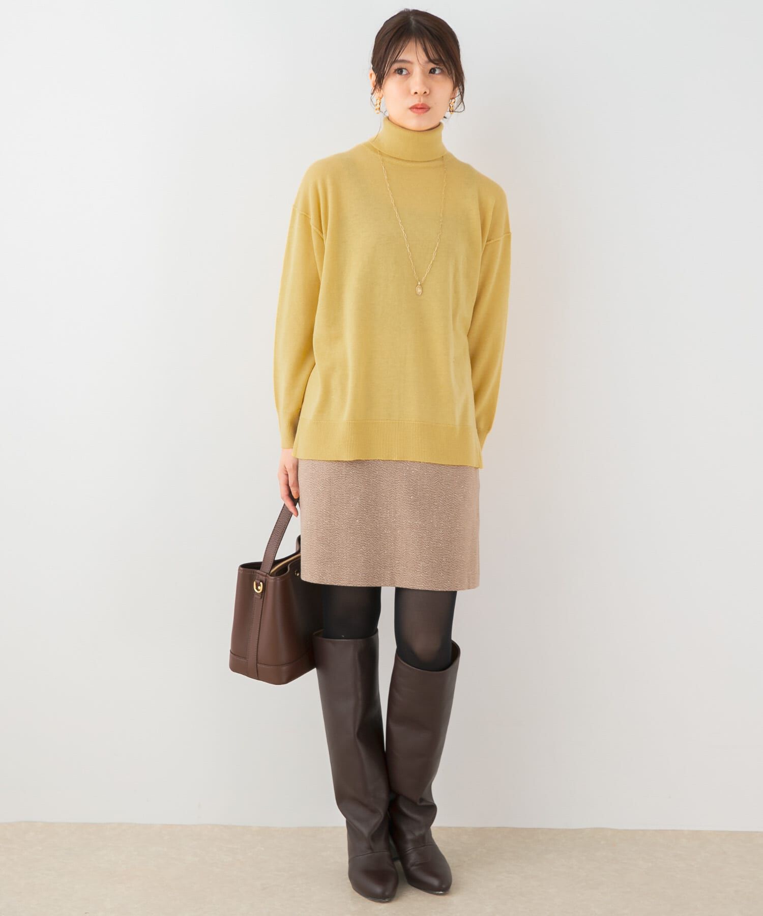 URBAN RESEARCH ROSSO「F by ROSSO　ウォッシャブル抗ピルタートルニット」|ニット・セーター|