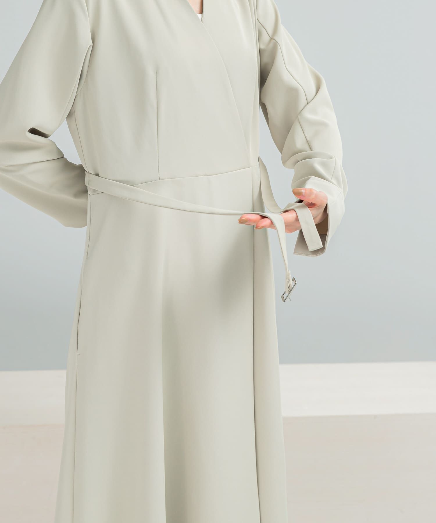 URBAN RESEARCH ROSSO「ベルトデザインカシュクールワンピース」|ワンピース|