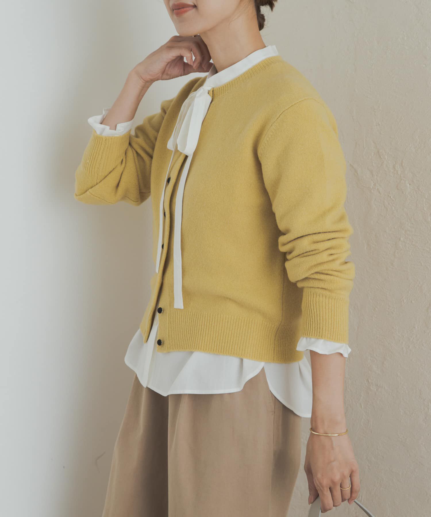 URBAN RESEARCH DOORS「コットンレーヨンリボンブラウス」|シャツ・ブラウス|