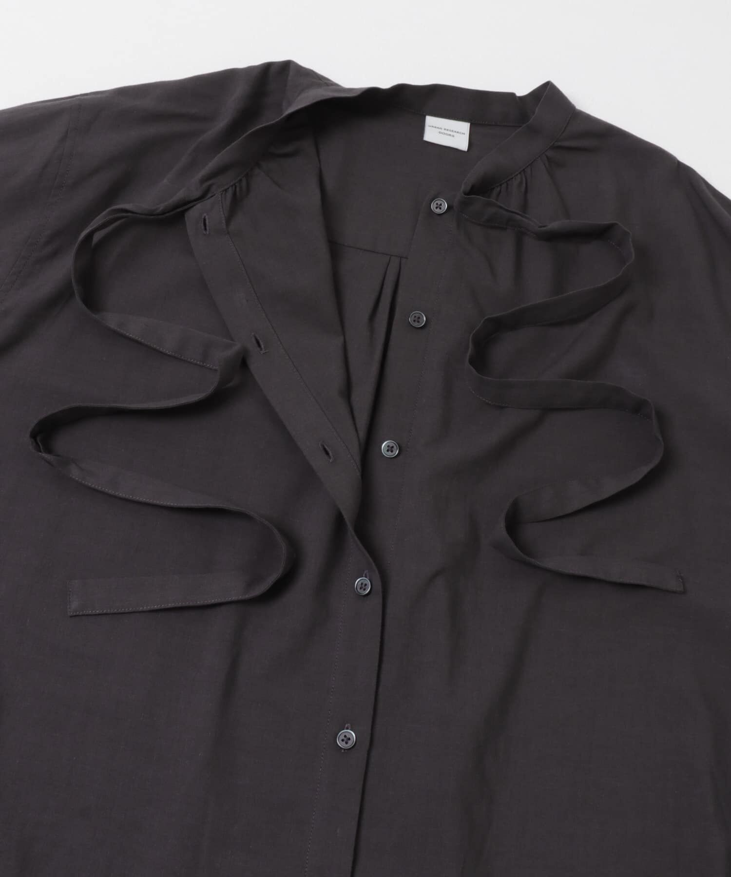 URBAN RESEARCH DOORS「コットンレーヨンリボンブラウス」|シャツ・ブラウス|