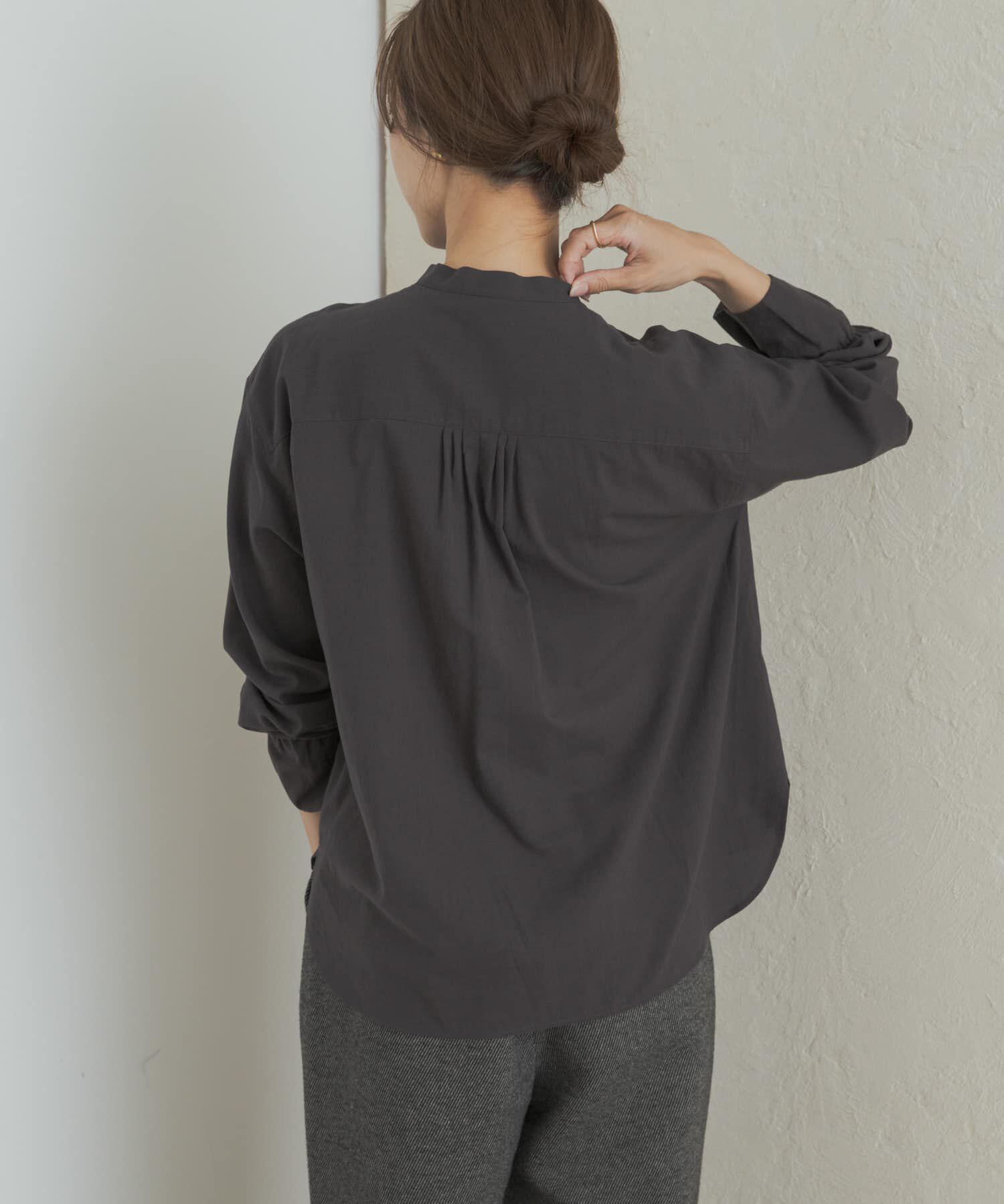 URBAN RESEARCH DOORS「コットンレーヨンリボンブラウス」|シャツ・ブラウス|