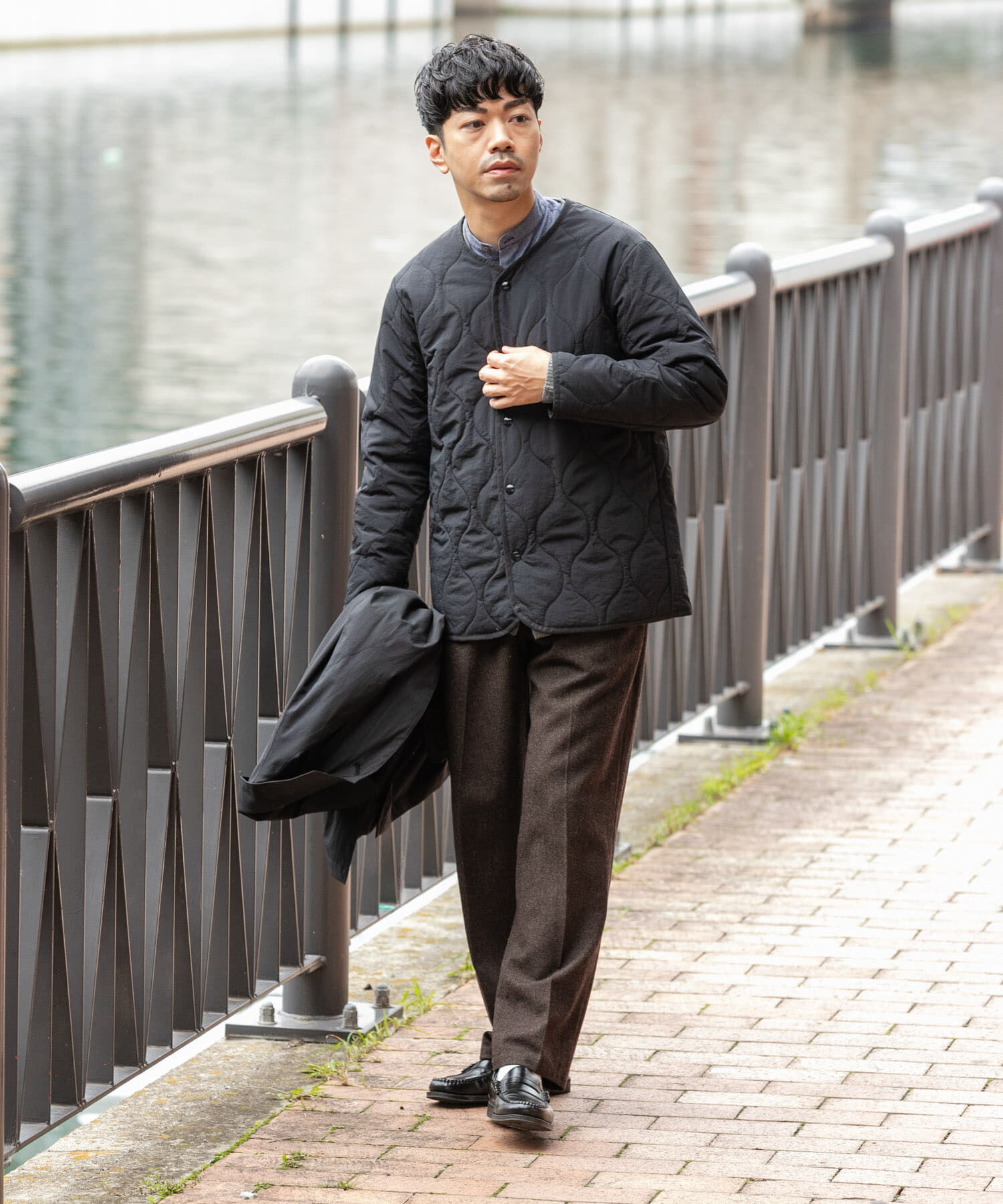 URBAN RESEARCH ROSSO「3WAYステンカラーハーフコート ライナーセット」|ステンカラーコート|