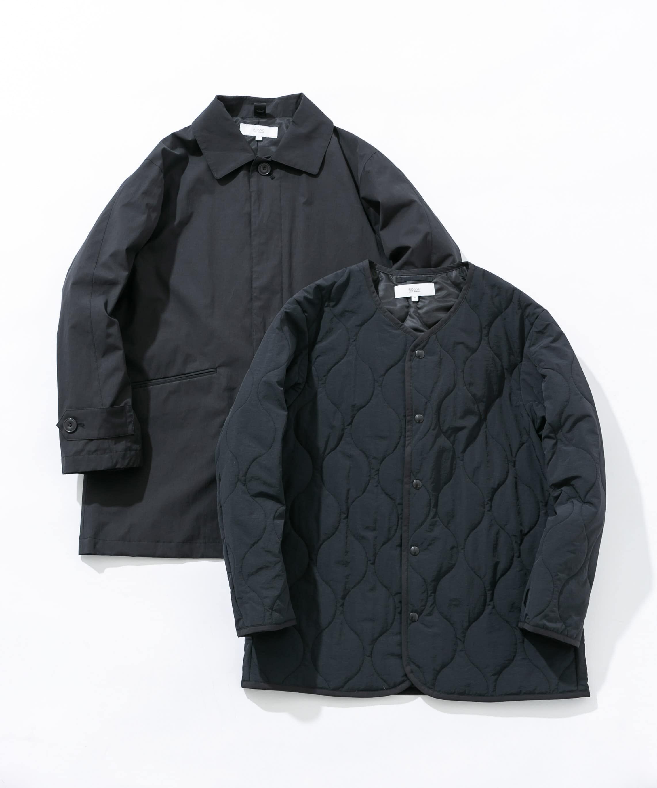 URBAN RESEARCH ROSSO「3WAYステンカラーハーフコート ライナーセット」|ステンカラーコート|