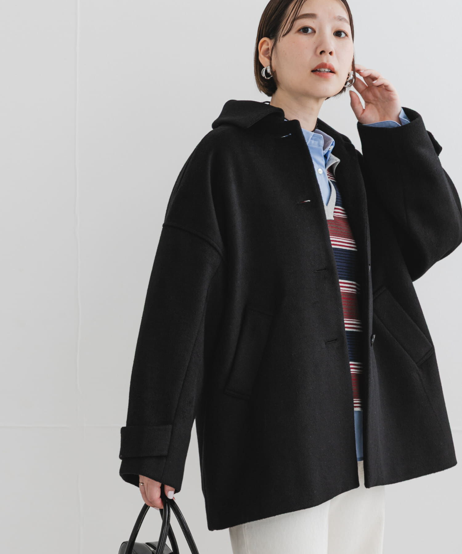 URBAN RESEARCH ROSSO「F by ROSSO　『UR TECH』ビーバーテントラインコート」|ステンカラーコート|