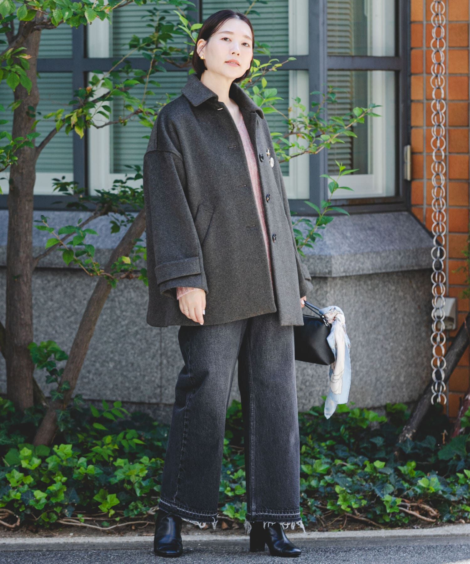 URBAN RESEARCH ROSSO「F by ROSSO　『UR TECH』ビーバーテントラインコート」|ステンカラーコート|