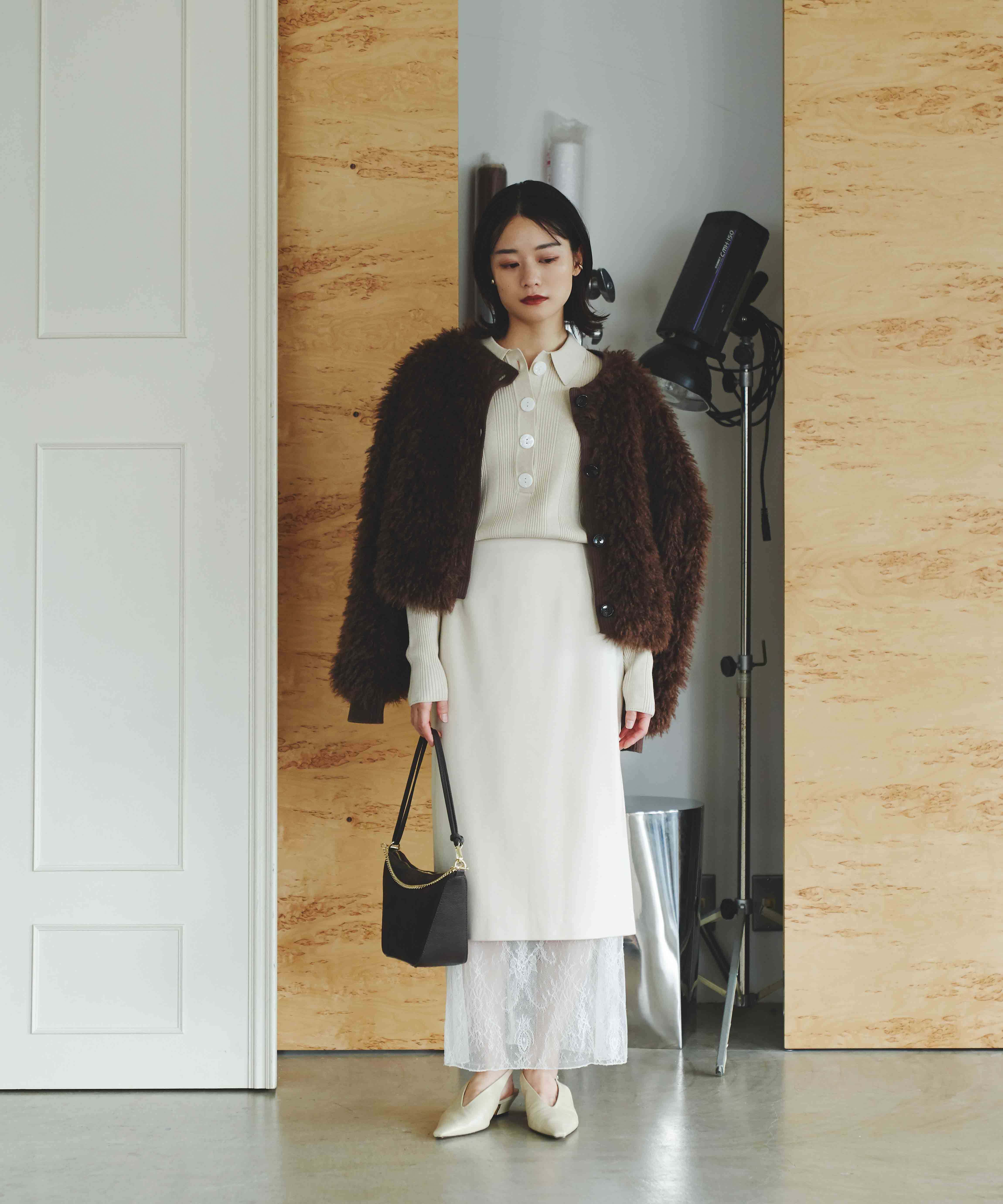 URBAN RESEARCH ROSSO「THINK FUR　2Way Fur Knit Tops」|ニット・セーター|