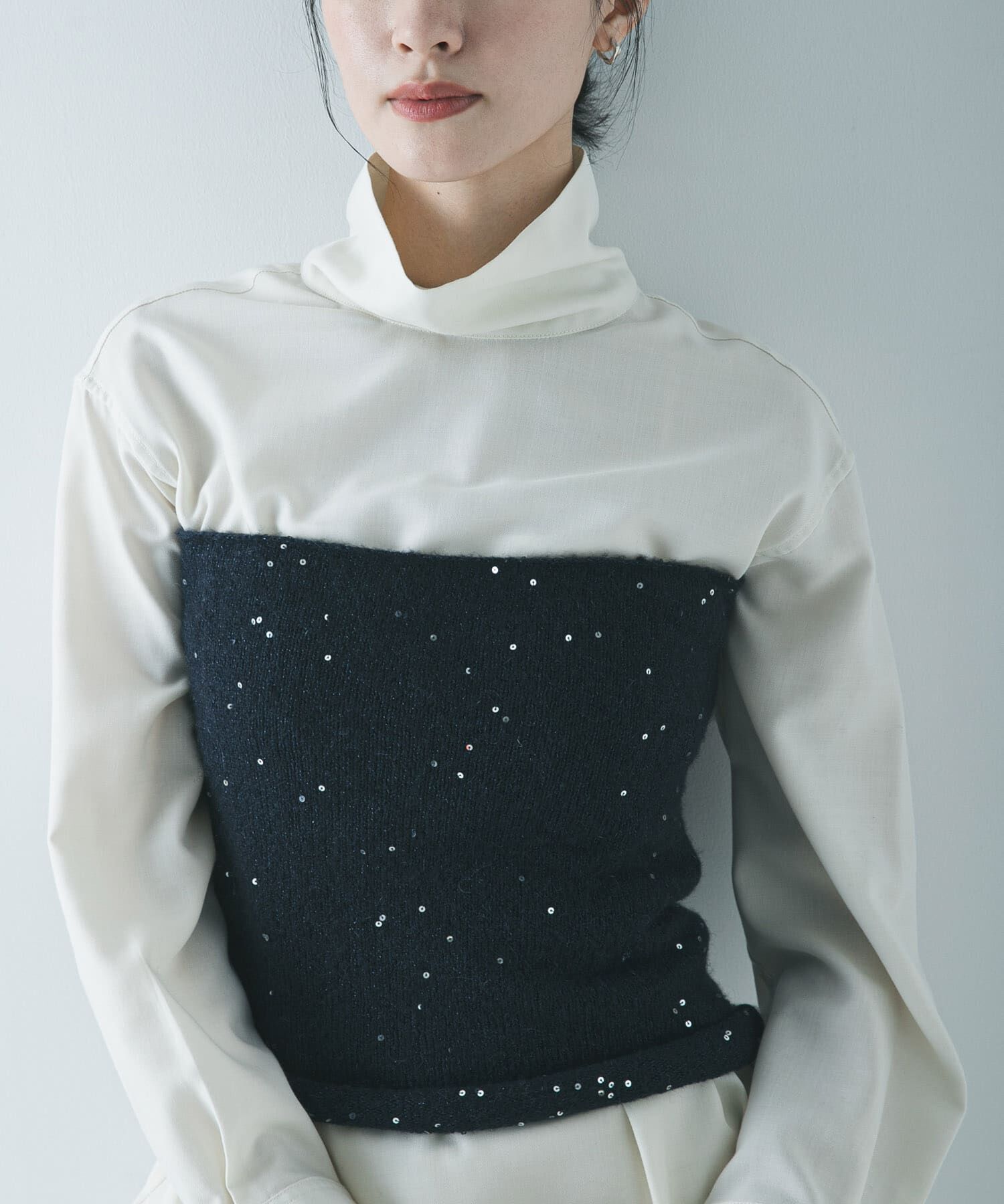 URBAN RESEARCH「TRソフトツイルハイネックシャツ」|シャツ・ブラウス|