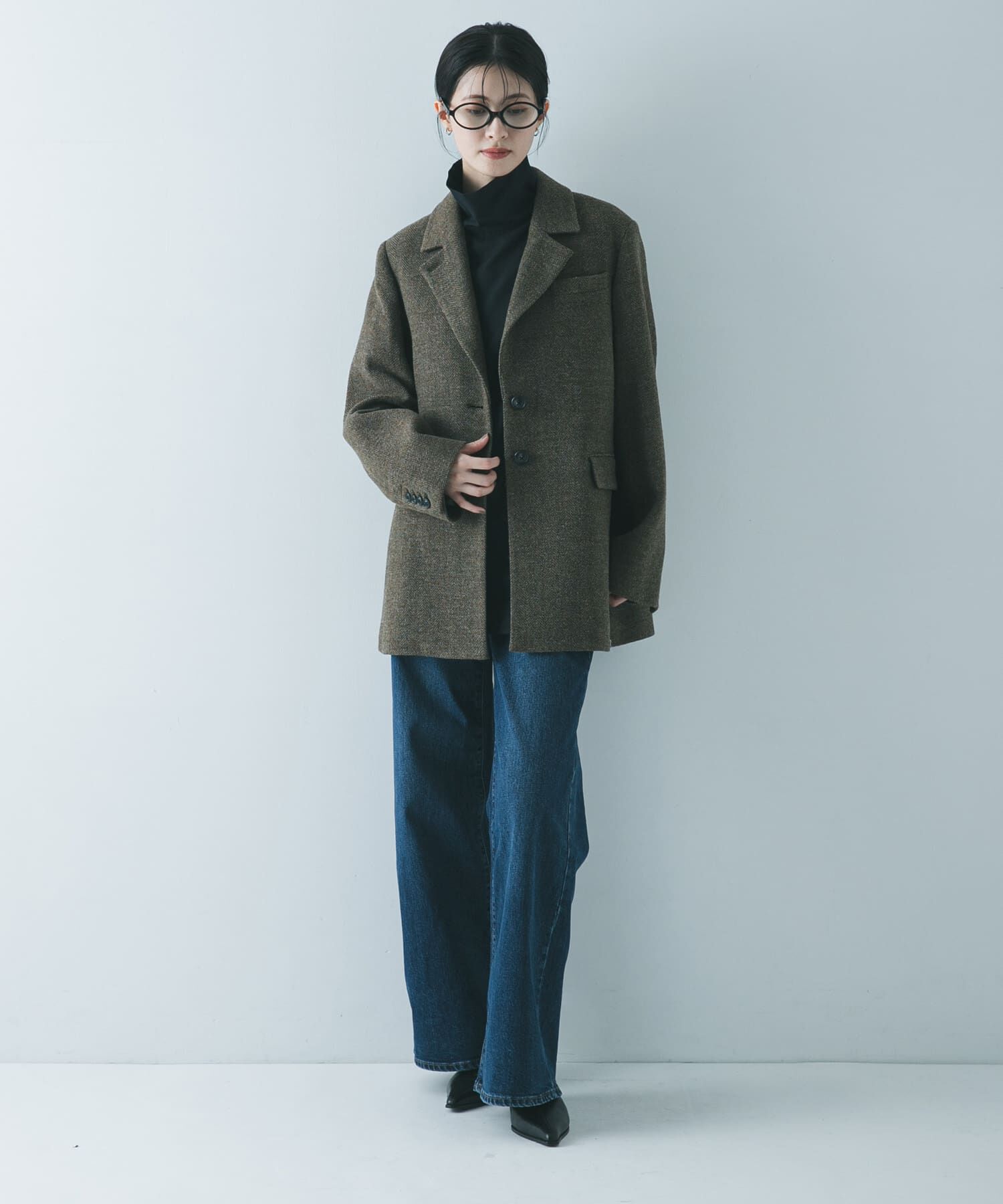 URBAN RESEARCH「TRソフトツイルハイネックシャツ」|シャツ・ブラウス|