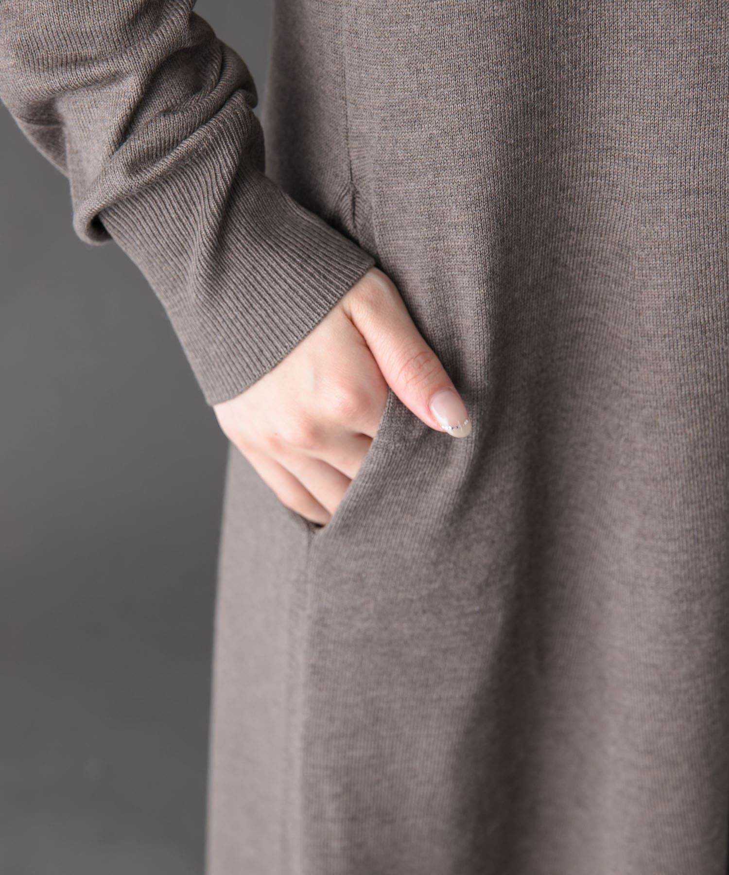 URBAN RESEARCH DOORS「FORK&SPOON　ハイネックフレアニットワンピース」|ワンピース|