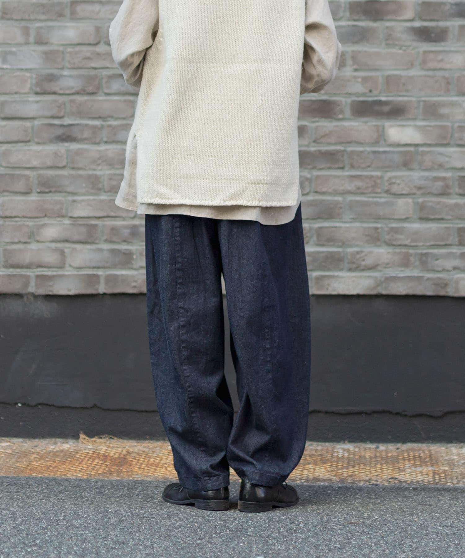 かぐれ「デニムボリュームパンツ」|デニム|