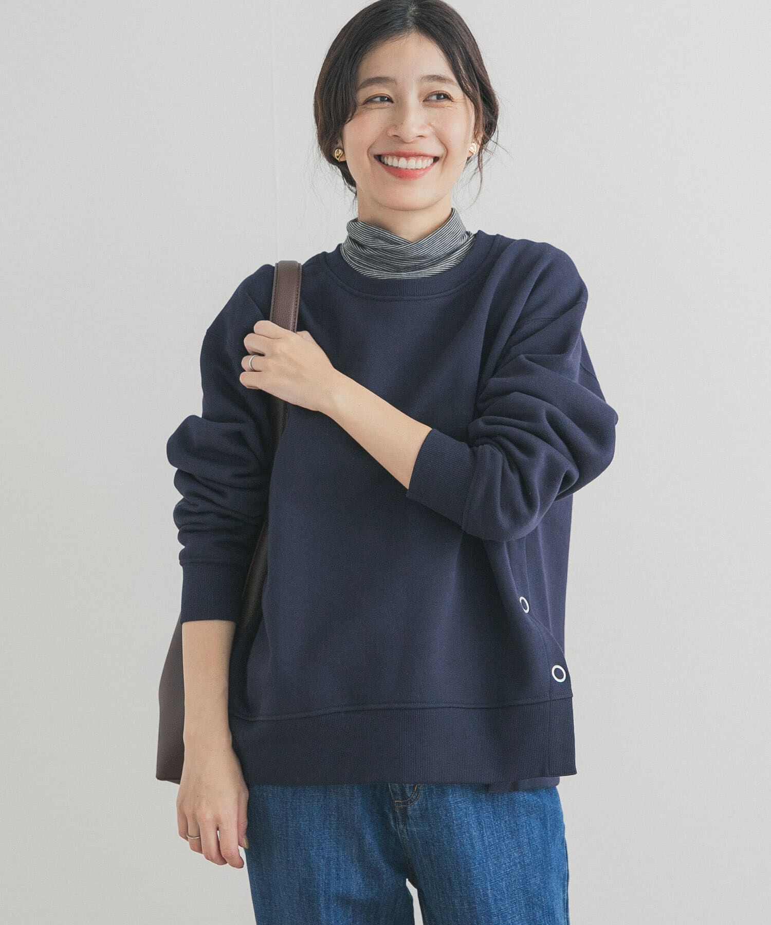 URBAN RESEARCH DOORS「『一部WEB限定カラー』『UR TECH』裏起毛サイド釦スウェット」|スウェット・ジャージ|