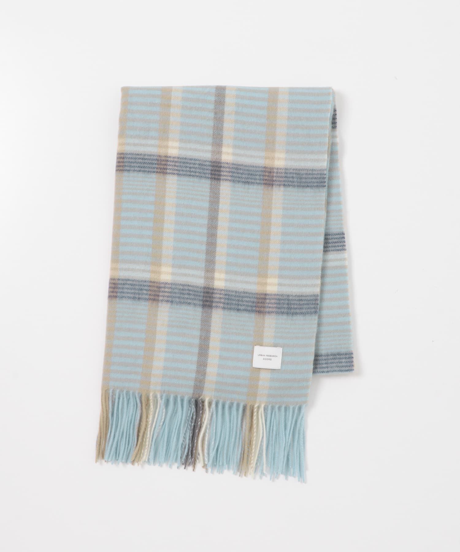 URBAN RESEARCH DOORS「ウールチェックストール」|ストール|