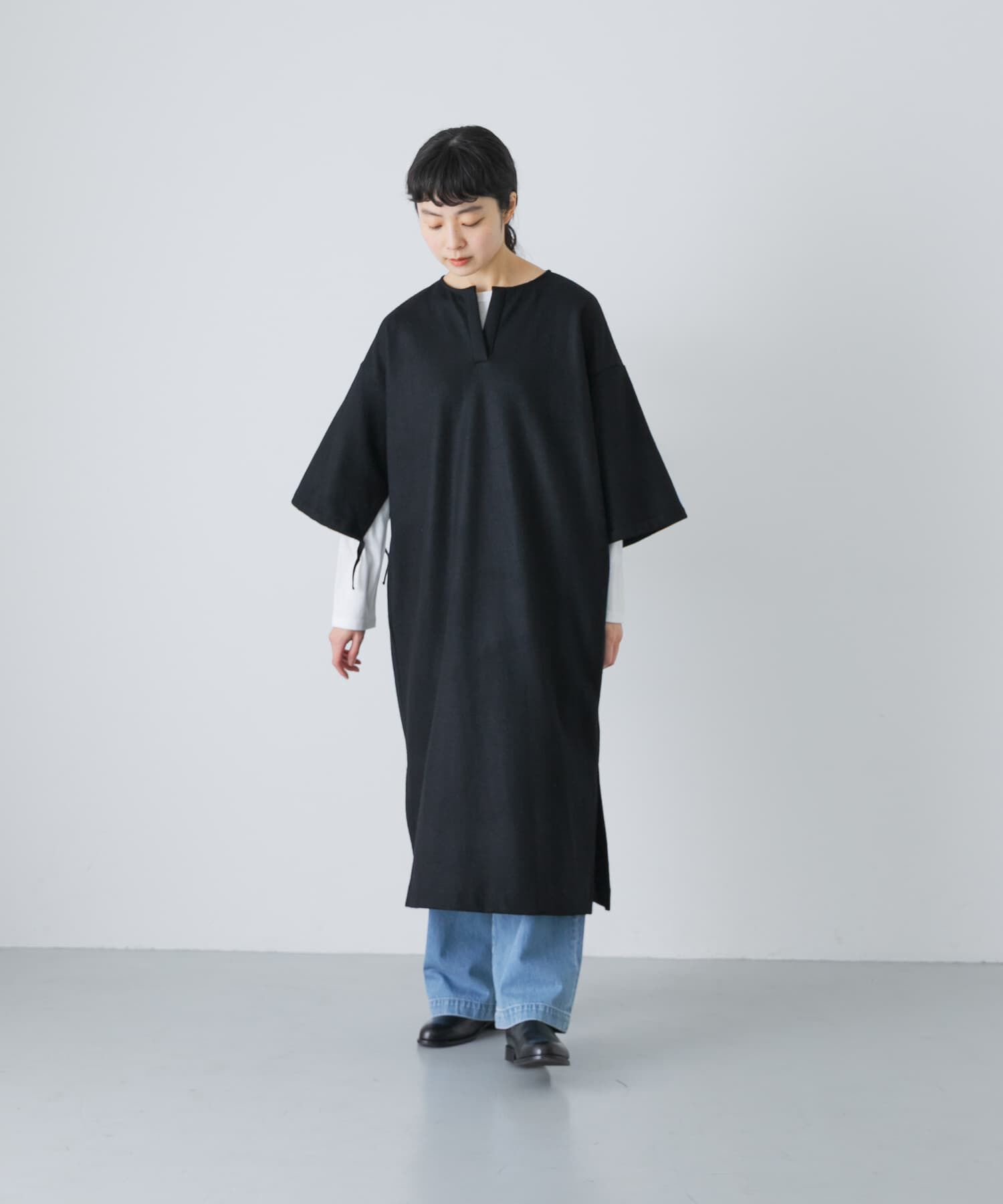かぐれ「ウールオーバーワンピース」|ワンピース|