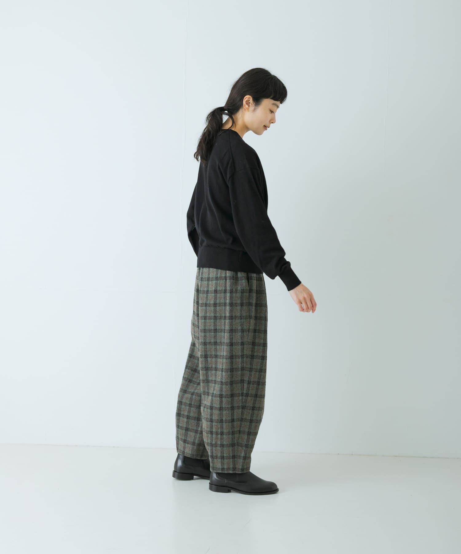 かぐれ「ウールコットンチェックパンツ」|その他|