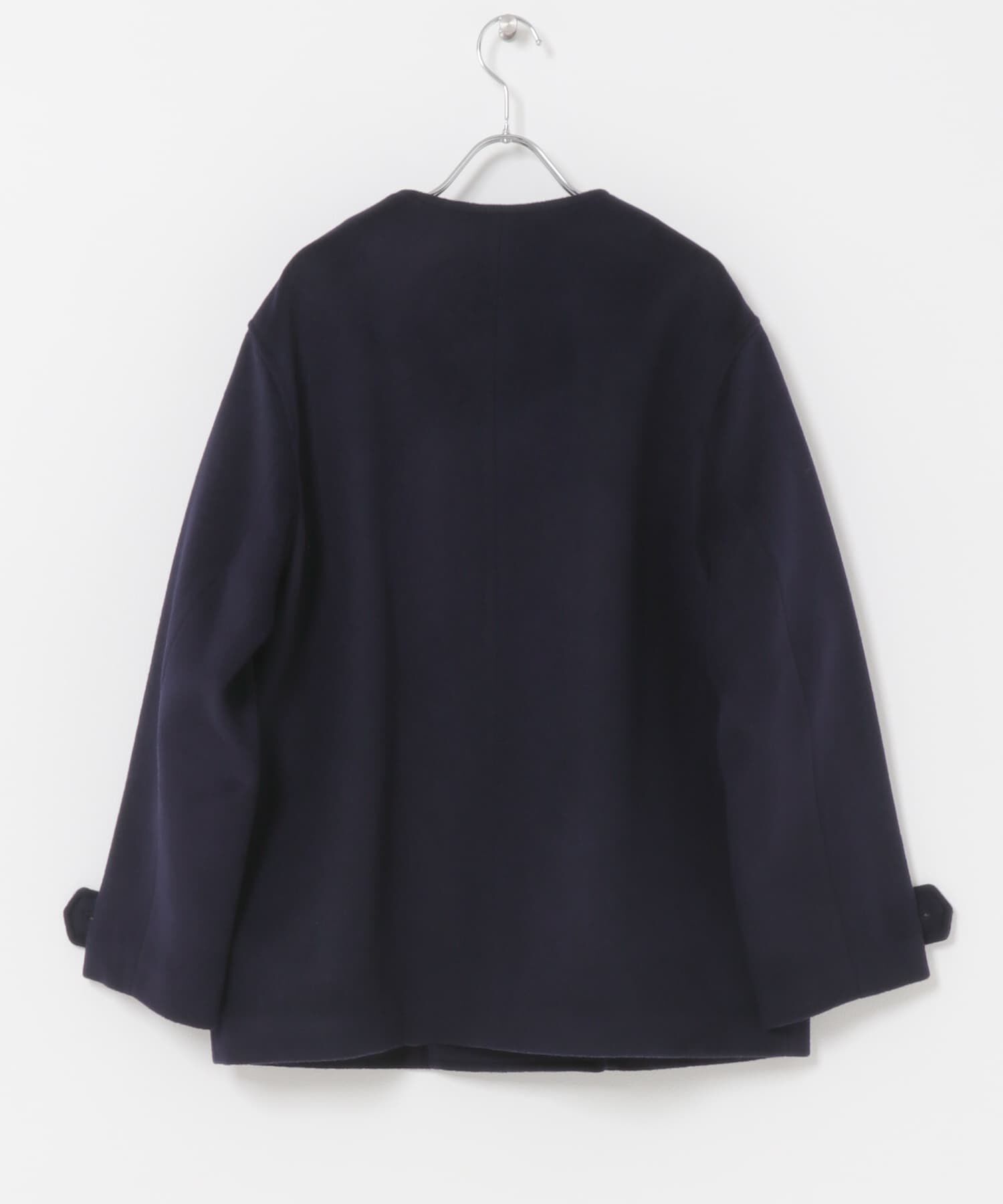 URBAN RESEARCH DOORS「ウールノーカラーコート」|ピーコート|