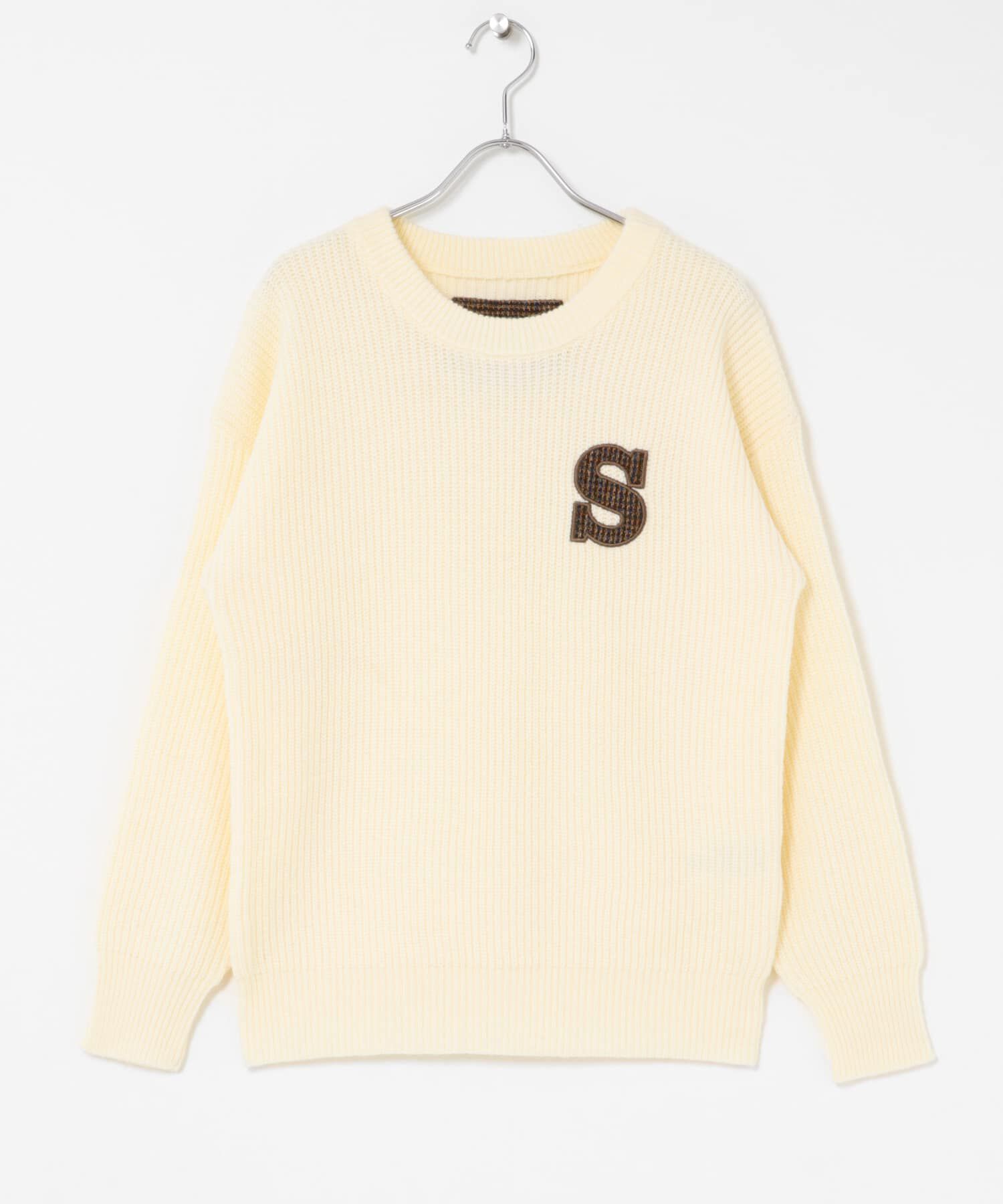 Sonny Label 「ハリスツイードモチーフ付きニット」|ニット・セーター|