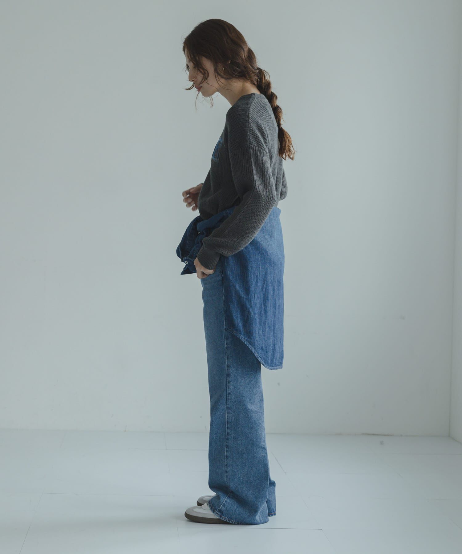 Sonny Label 「ハリスツイードモチーフ付きニット」|ニット・セーター|