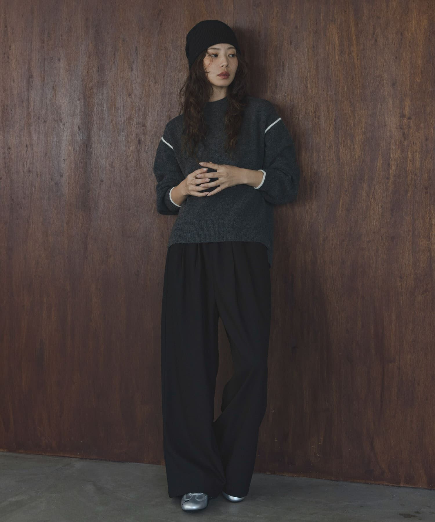 Sonny Label 「バックラウンドカラーシームニットプルオーバー」|ニット・セーター|