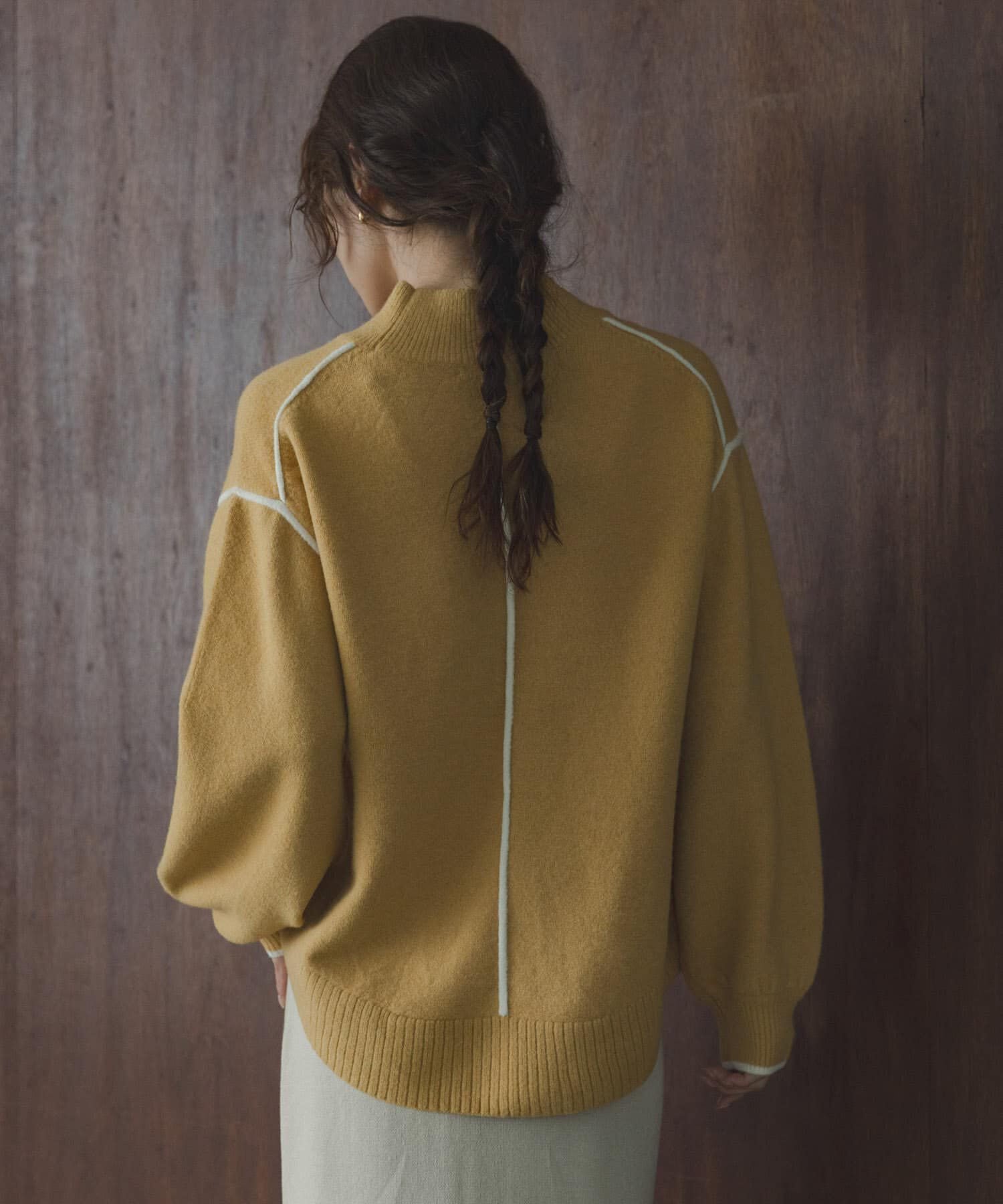 Sonny Label 「バックラウンドカラーシームニットプルオーバー」|ニット・セーター|