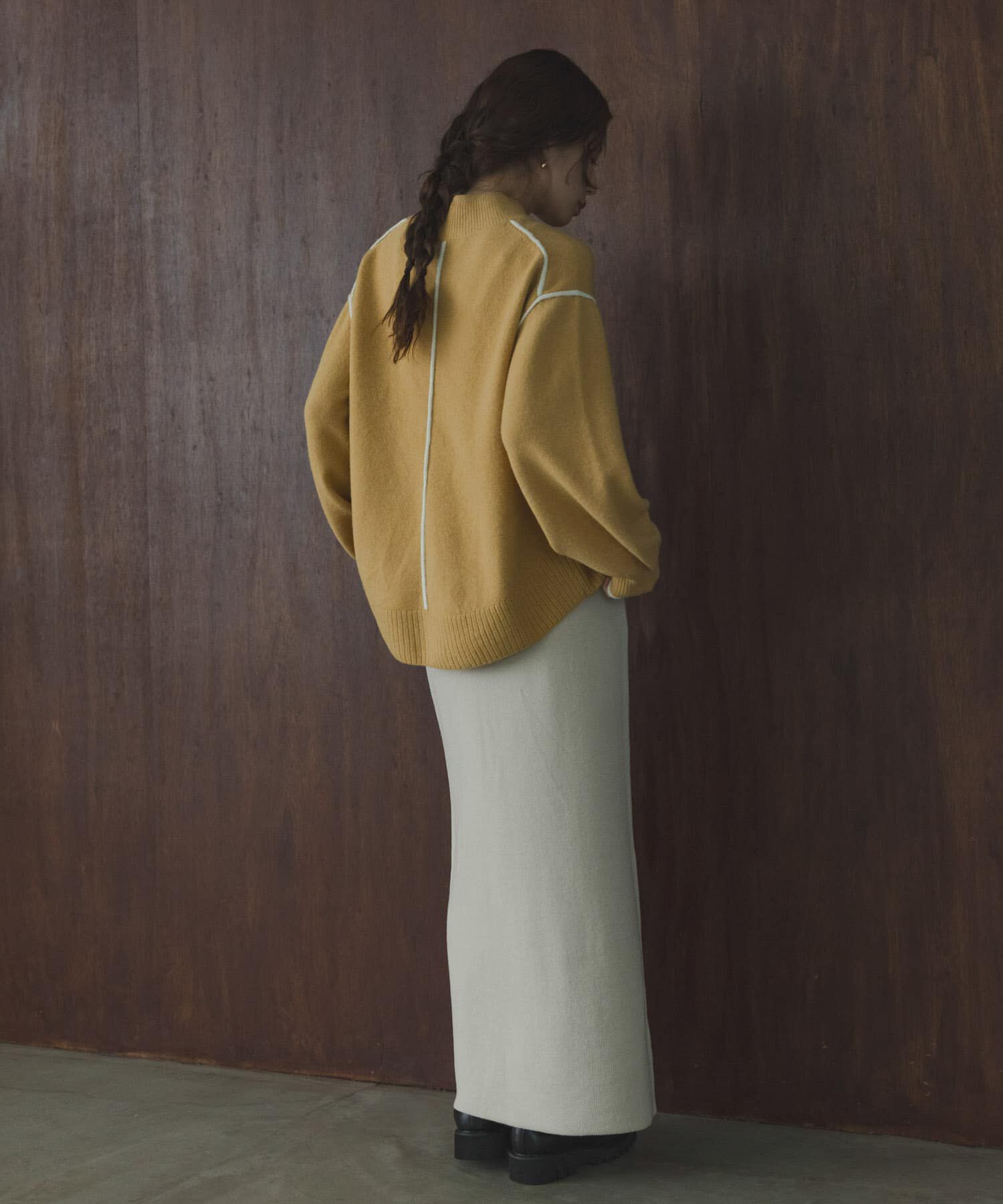 Sonny Label 「バックラウンドカラーシームニットプルオーバー」|ニット・セーター|