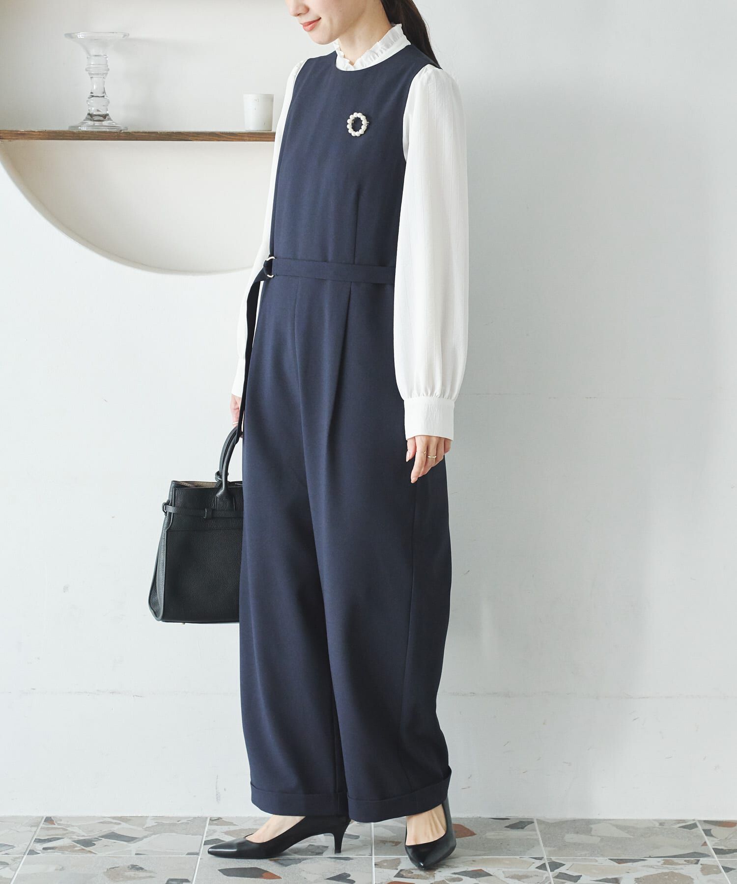 URBAN RESEARCH「『2サイズ展開』ベルト付きオールインワン」|オールインワン|