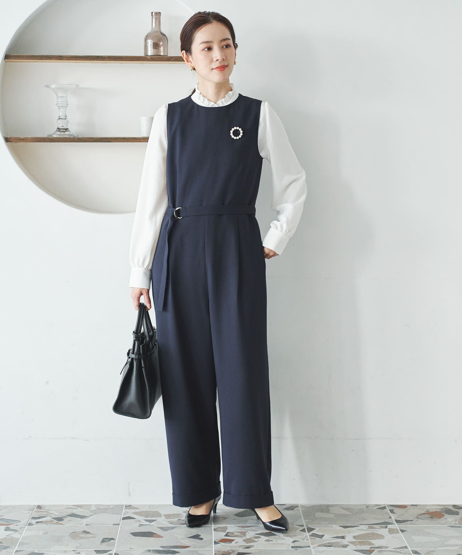 URBAN RESEARCH「『2サイズ展開』ベルト付きオールインワン」|オールインワン|