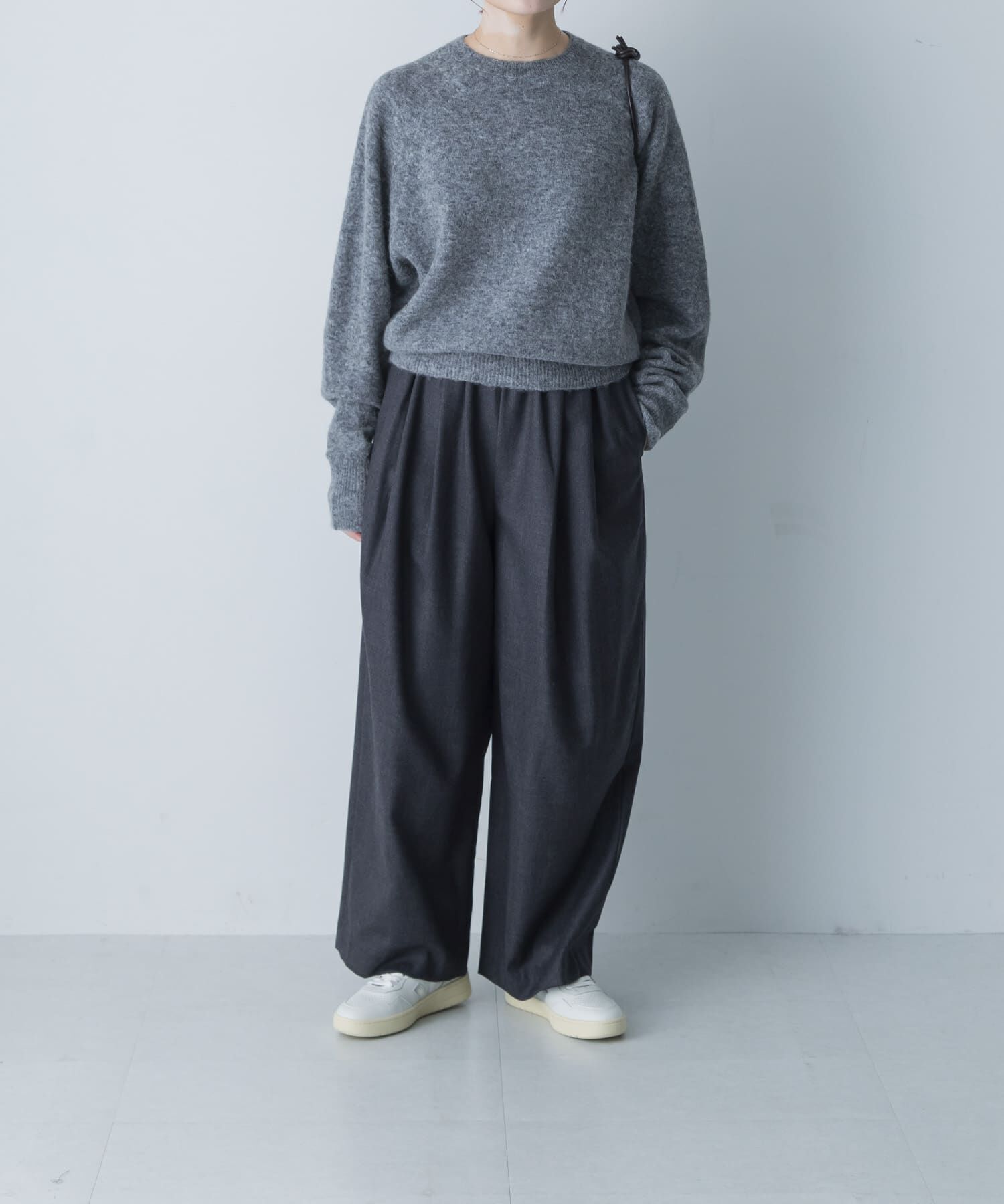 かぐれ「アルパカクルーネックニット」|ニット・セーター|