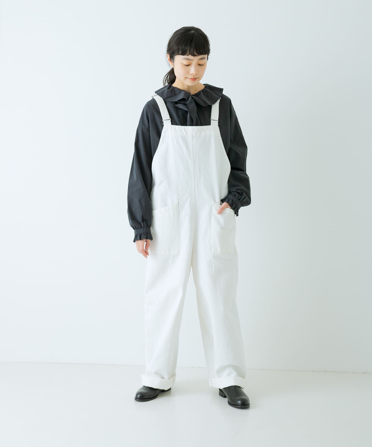 かぐれ「バッククロスサロペット」|スカート|