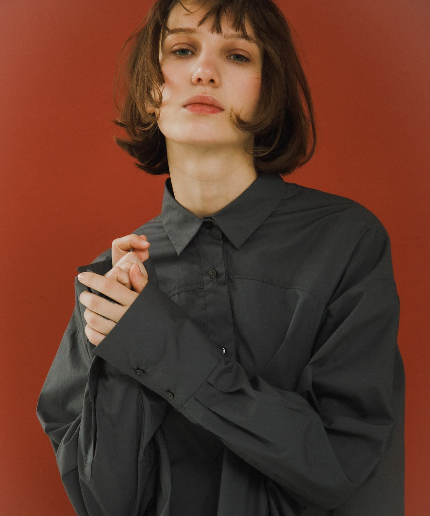 LAATO「loose shirts」|シャツ・ブラウス|ダークグレー