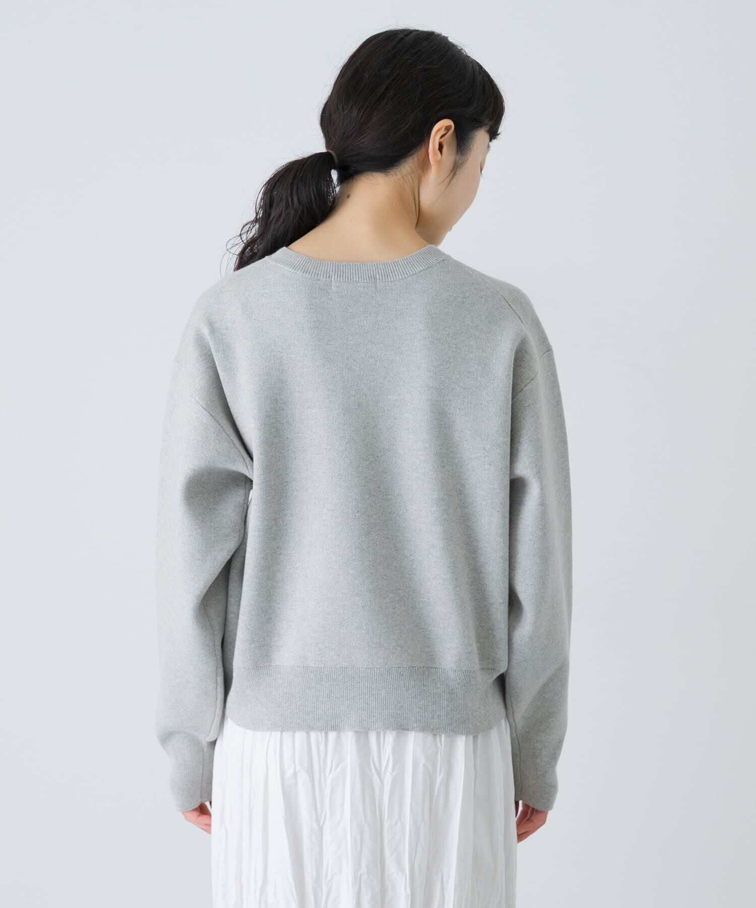 かぐれ「コットンカシミヤスムースプルオーバー」|ニット・セーター|