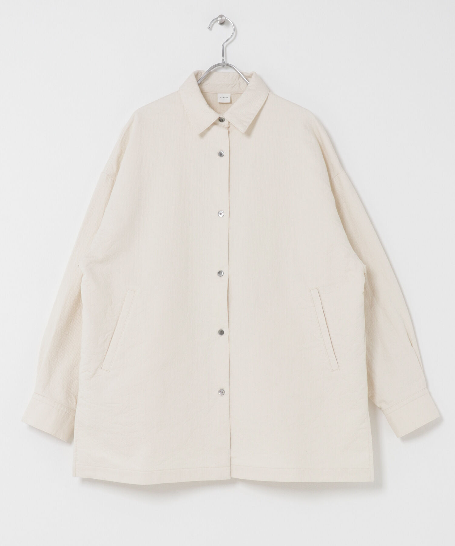 かぐれ「コットンドビージャケット」|ノーカラーコート|