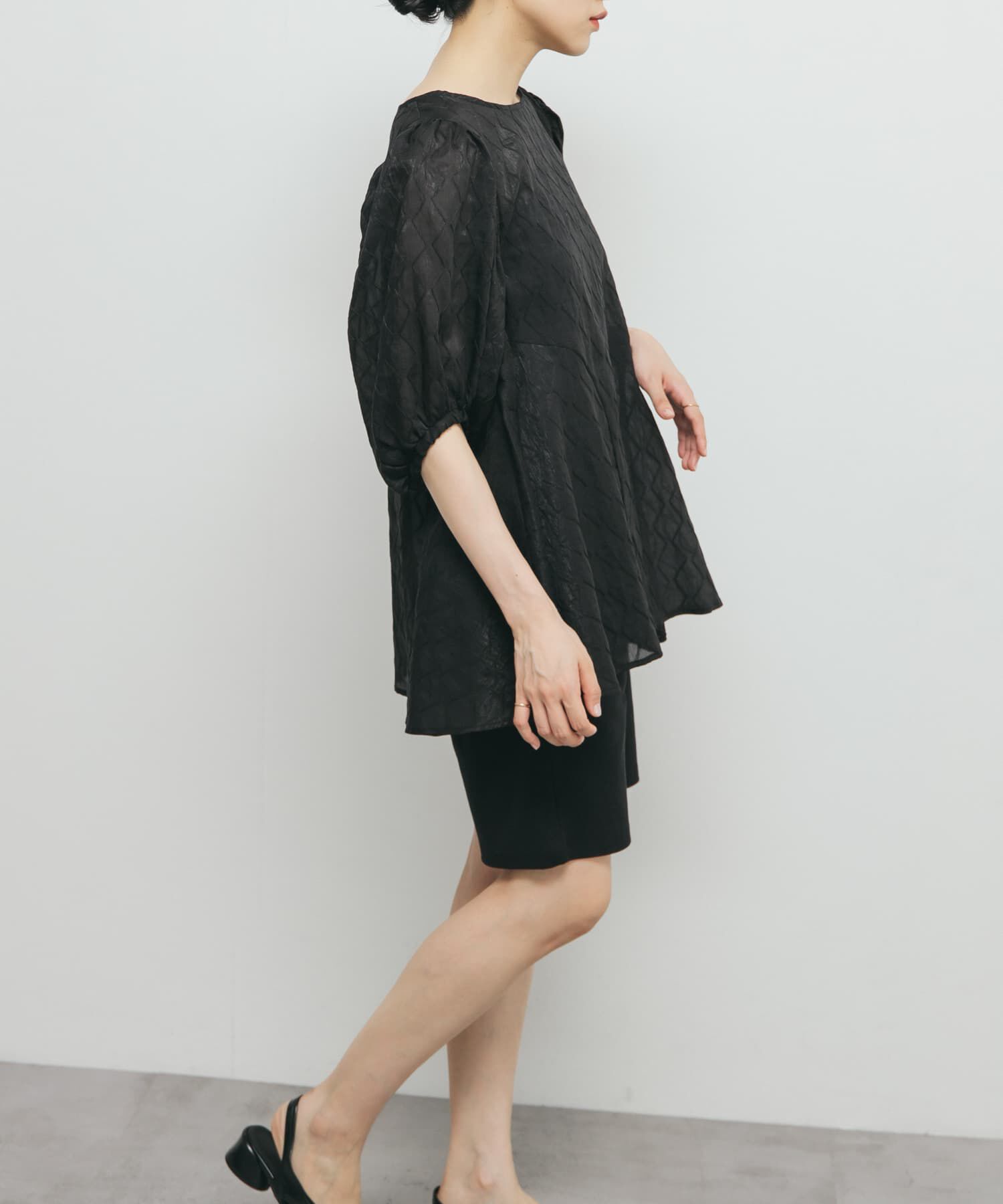  「パネルラインシアーブラウス」|シャツ・ブラウス|