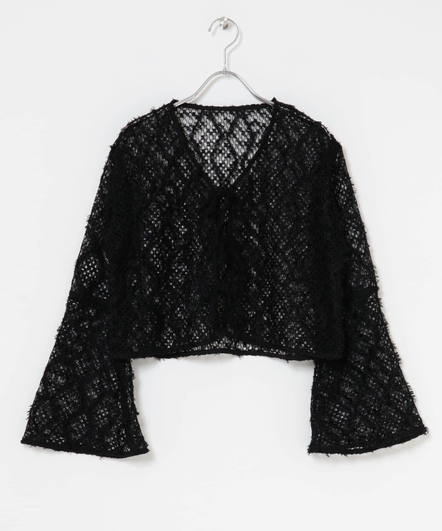  「フェザーメッシュカーディガン」|カーディガン|