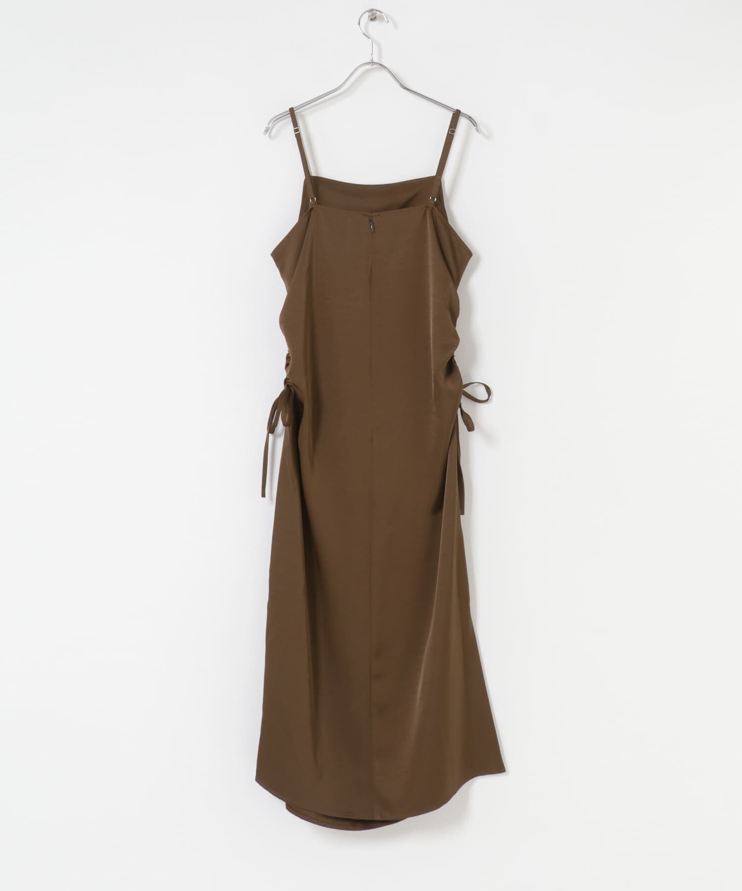  「ドロストサテンキャミワンピース」|ワンピース|