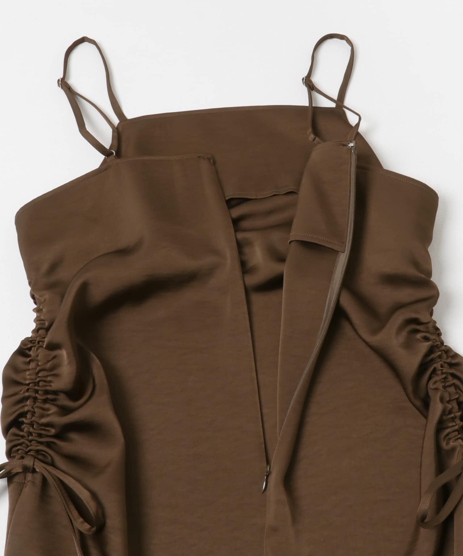  「ドロストサテンキャミワンピース」|ワンピース|