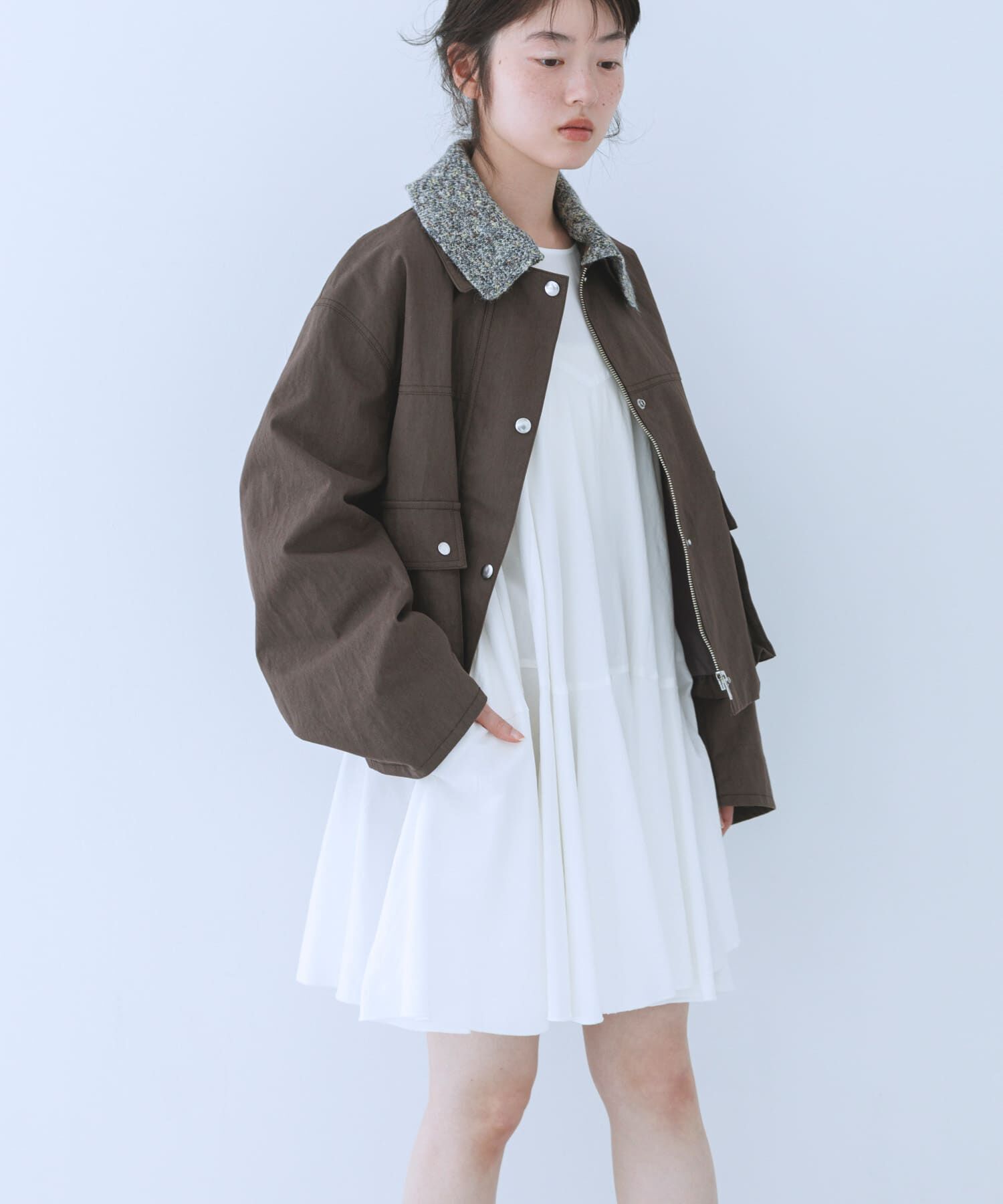  「2WAYカラーバルーンブルゾン」|ブルゾン・スタジャン|