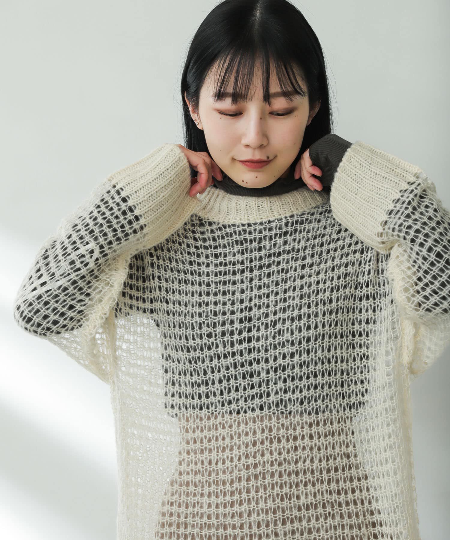 SENSE OF PLACE by URBAN RESEARCH「メッシュルーズセーター」|ニット・セーター|