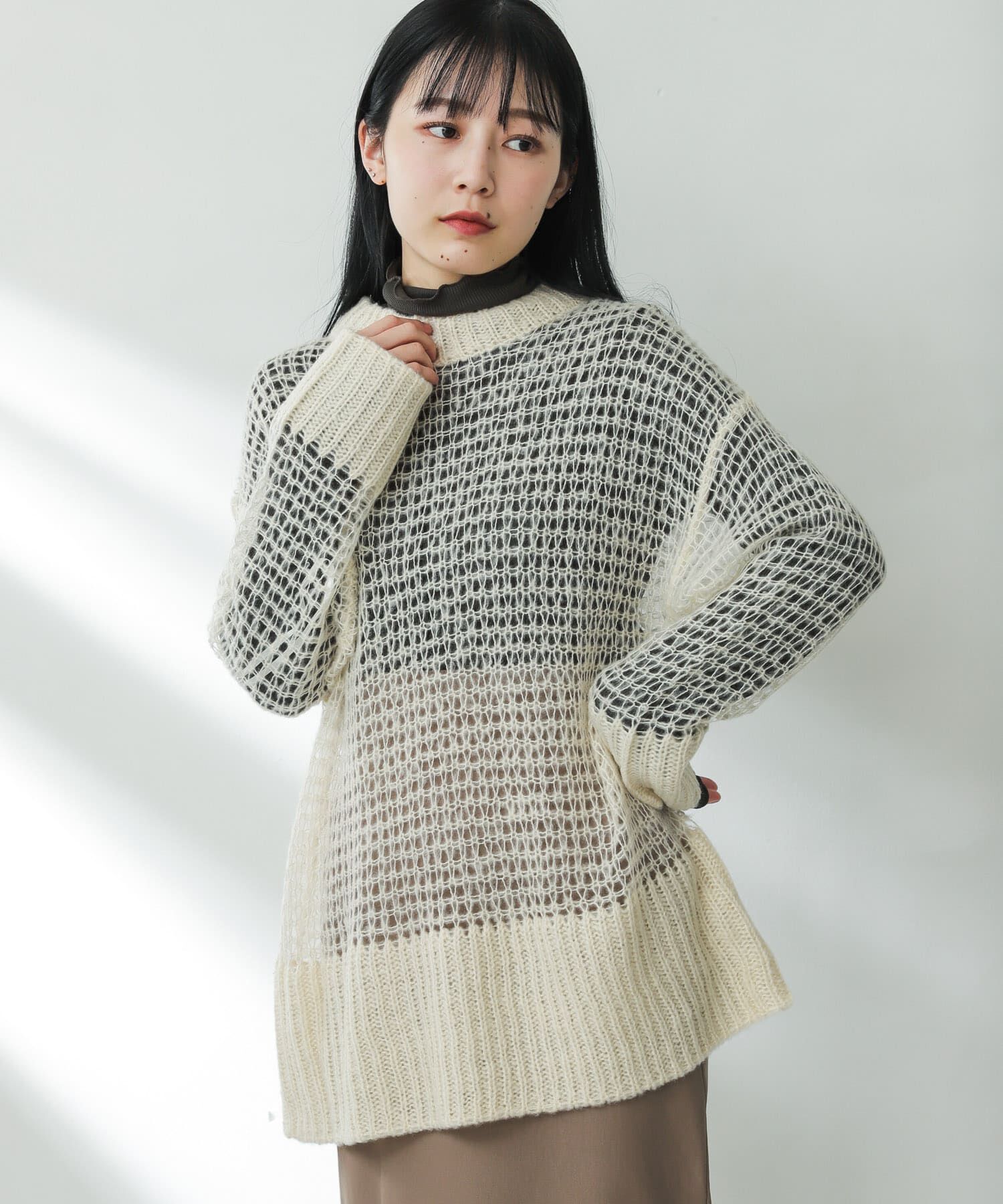 SENSE OF PLACE by URBAN RESEARCH「メッシュルーズセーター」|ニット・セーター|