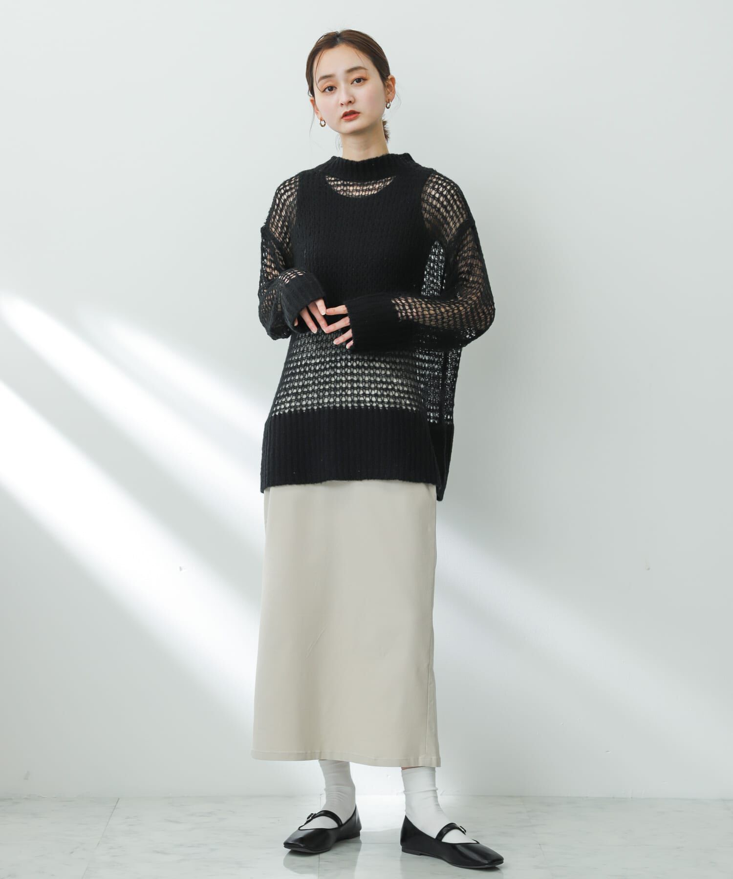 SENSE OF PLACE by URBAN RESEARCH「メッシュルーズセーター」|ニット・セーター|